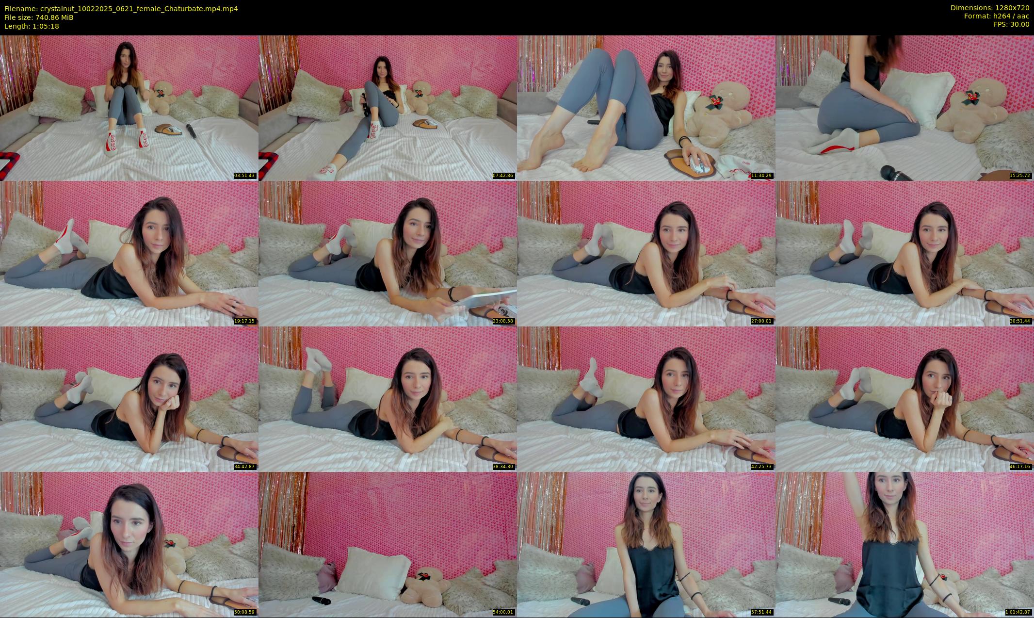 crystalnut — 66 minute Chaturbate female cam show recording, 720p, Feb 10, 2025