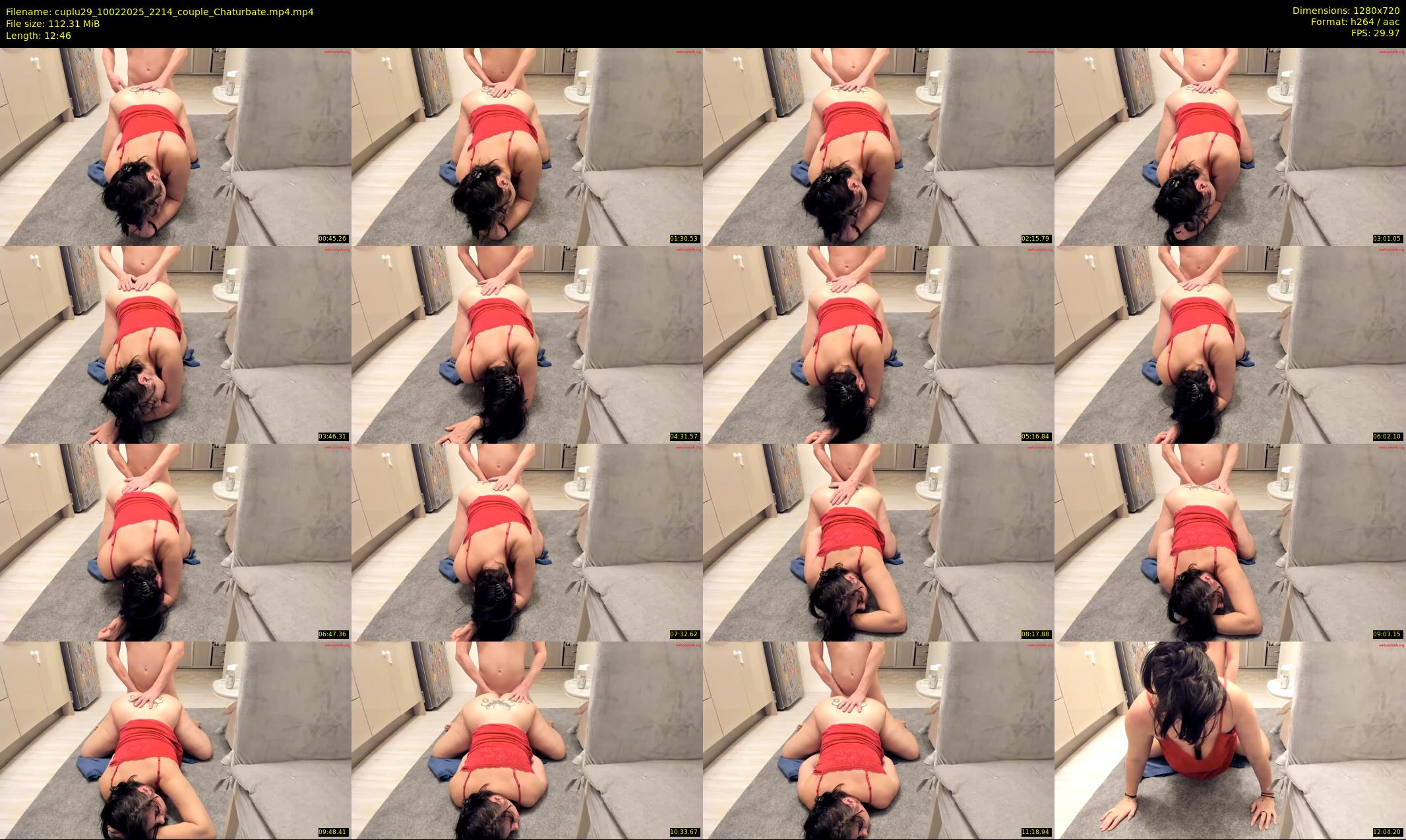 cuplu29 — 13 minute Chaturbate couple cam show recording, 720p, Feb 10, 2025