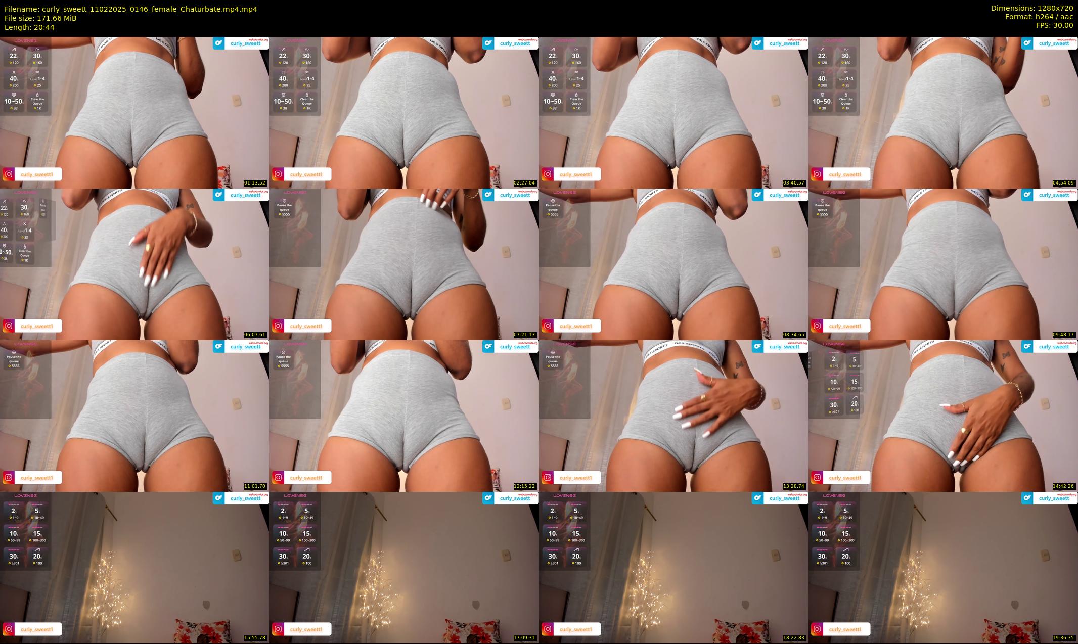 curly_sweett — 21 minute Chaturbate female cam show recording, 720p, Feb 11, 2025