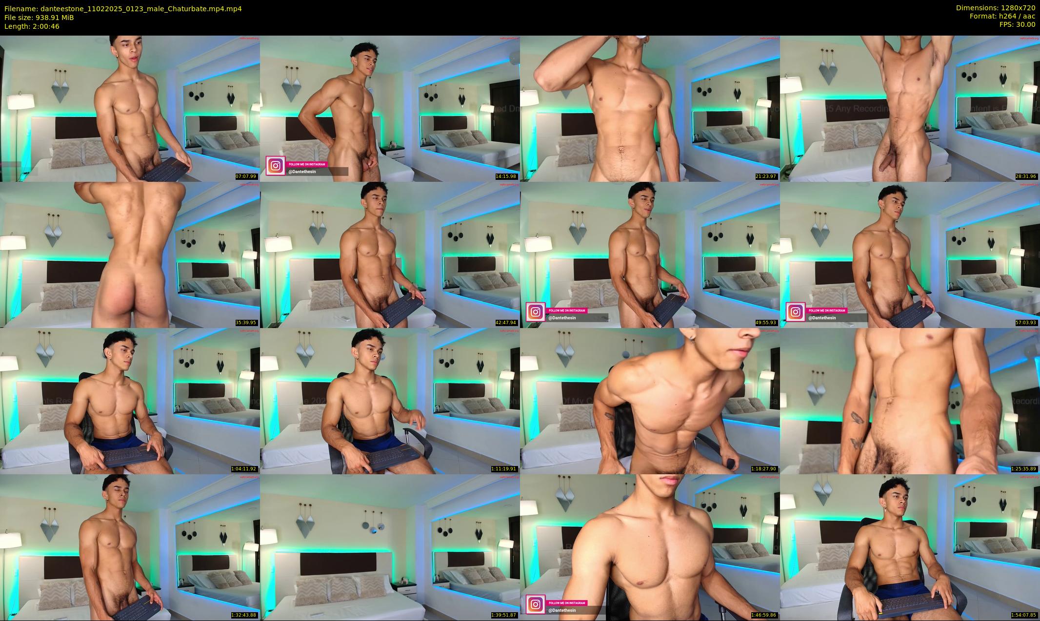danteestone — 121 minute Chaturbate male cam show recording, 720p, Feb 11, 2025