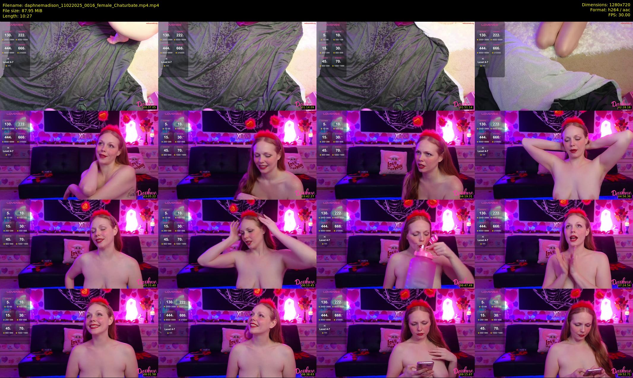 daphnemadison — 11 minute Chaturbate couple cam show recording, 720p, Feb 11, 2025