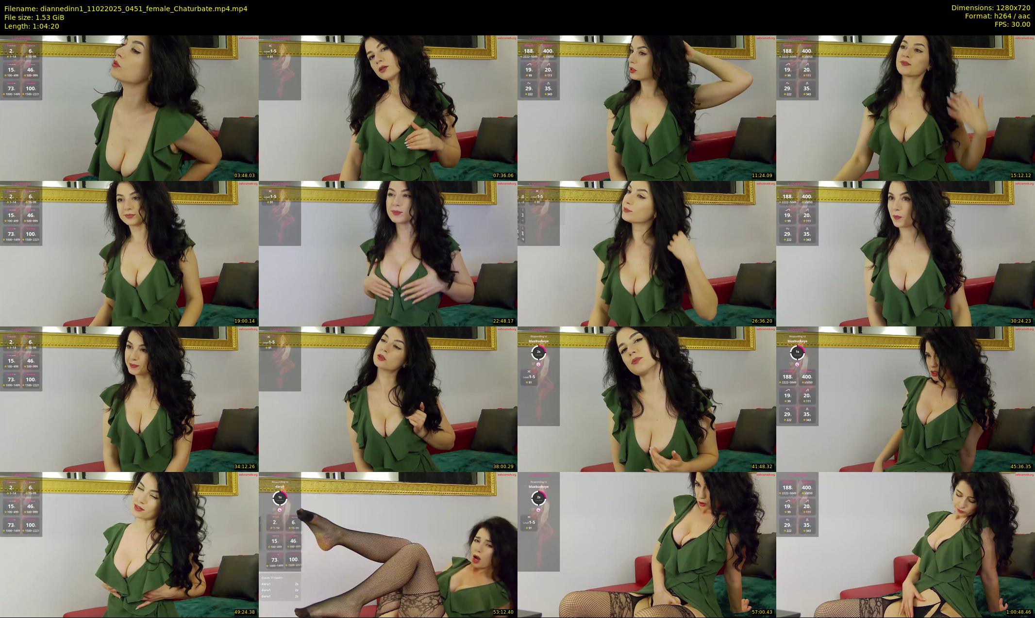 diannedinn1 — 65 minute Chaturbate female cam show recording, 720p, Feb 11, 2025
