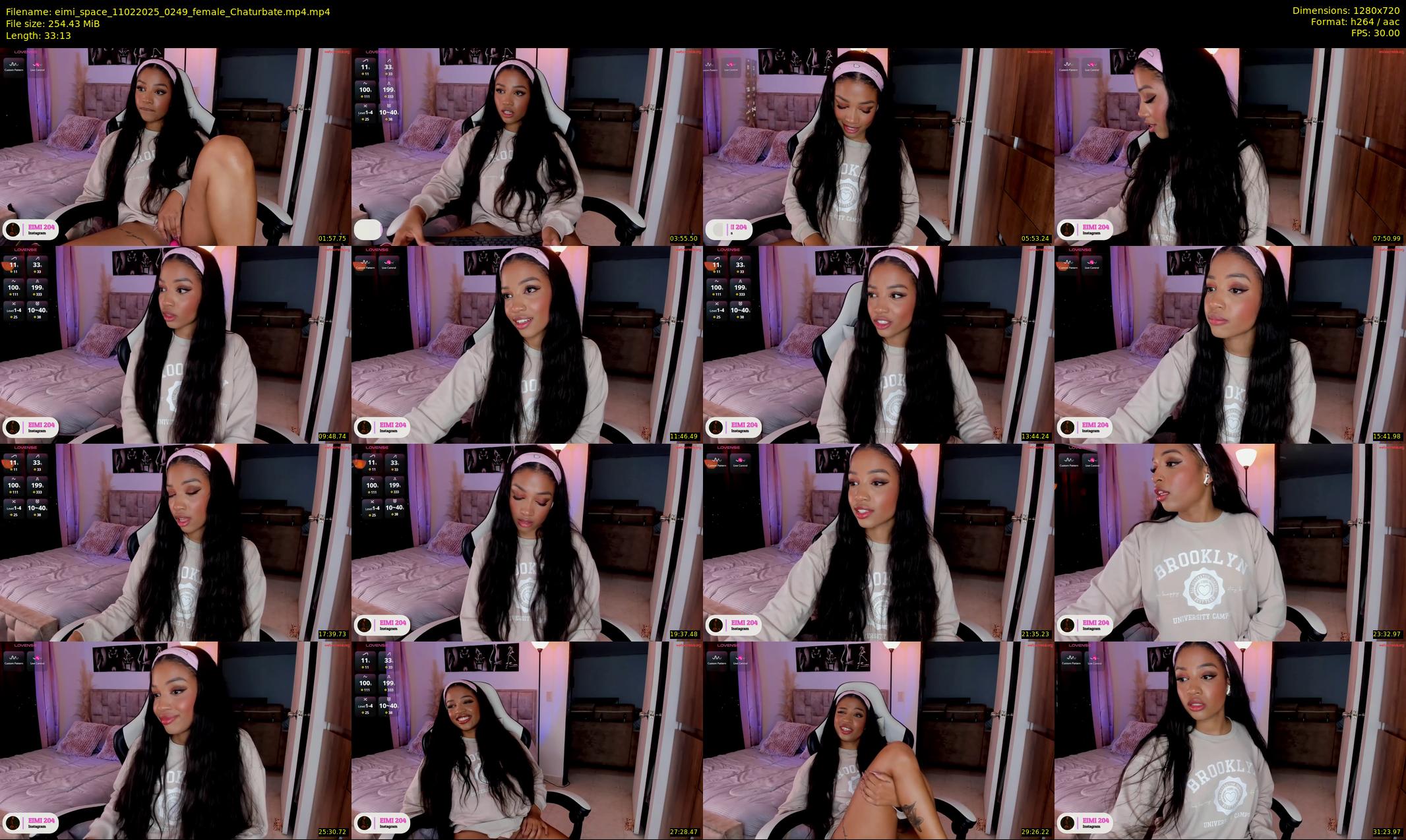 eimi_space — 34 minute Chaturbate female cam show recording, 720p, Feb 11, 2025