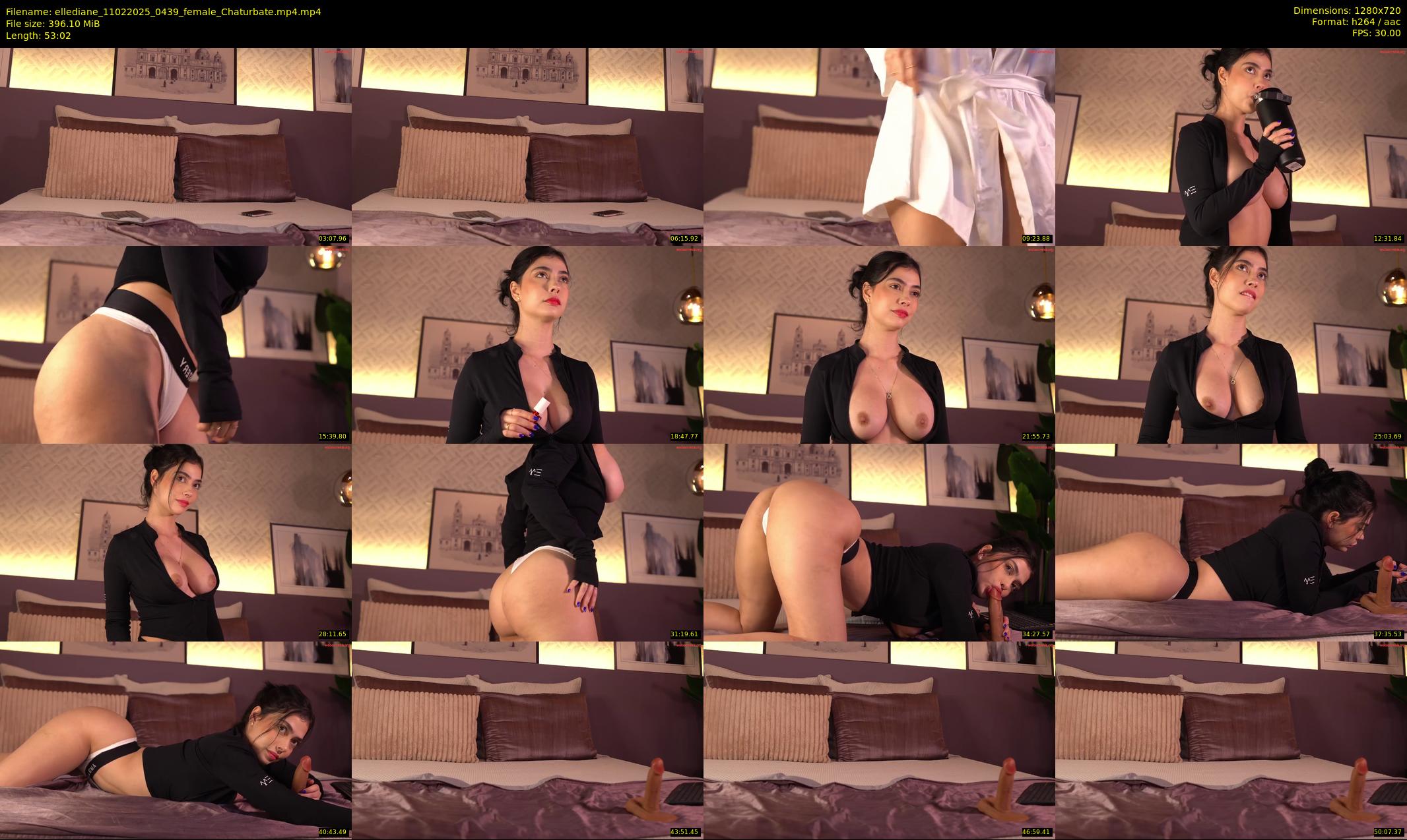 ellediane — 54 minute Chaturbate female cam show recording, 720p, Feb 11, 2025