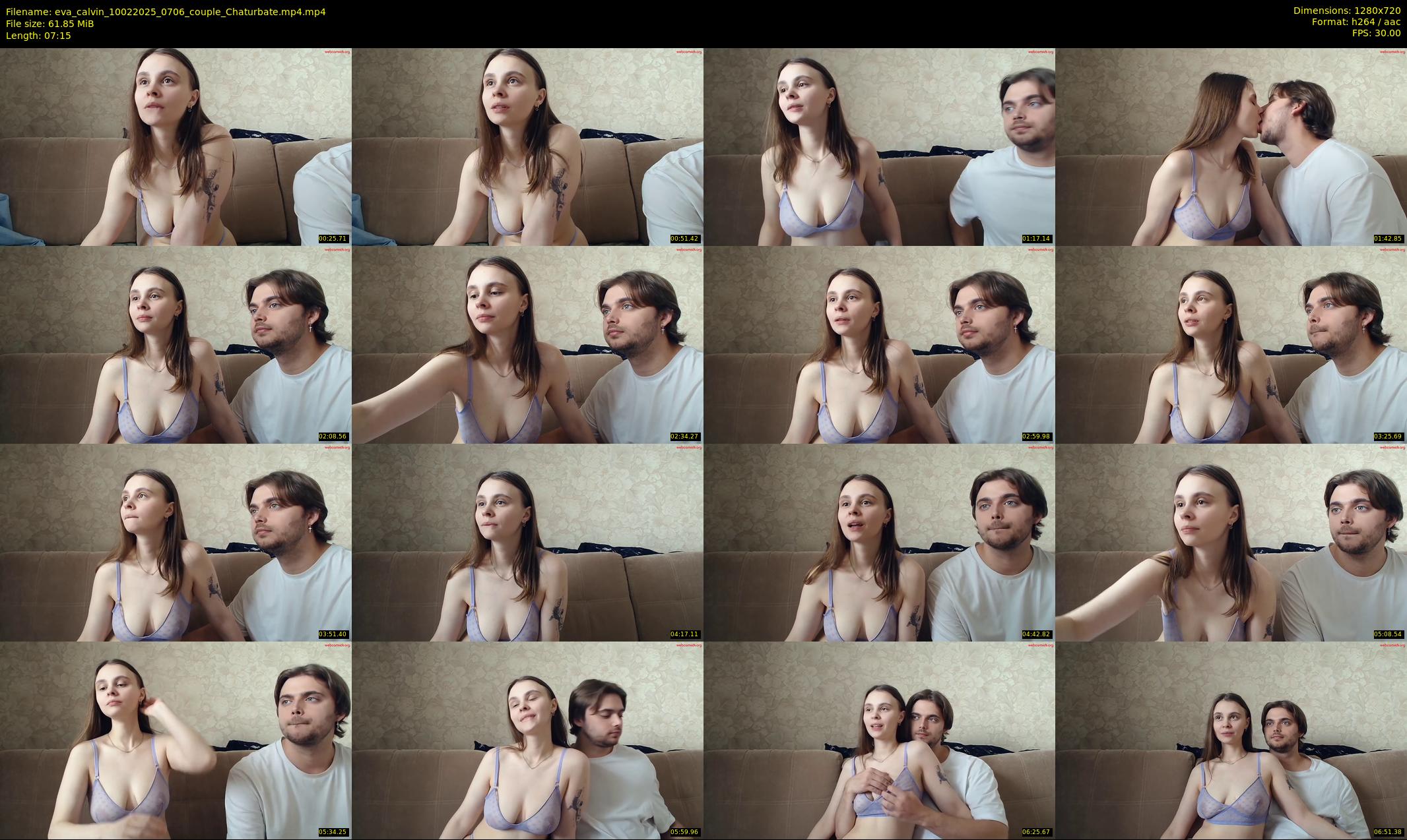 eva_calvin — 8 minute Chaturbate couple cam show recording, 720p, Feb 10, 2025