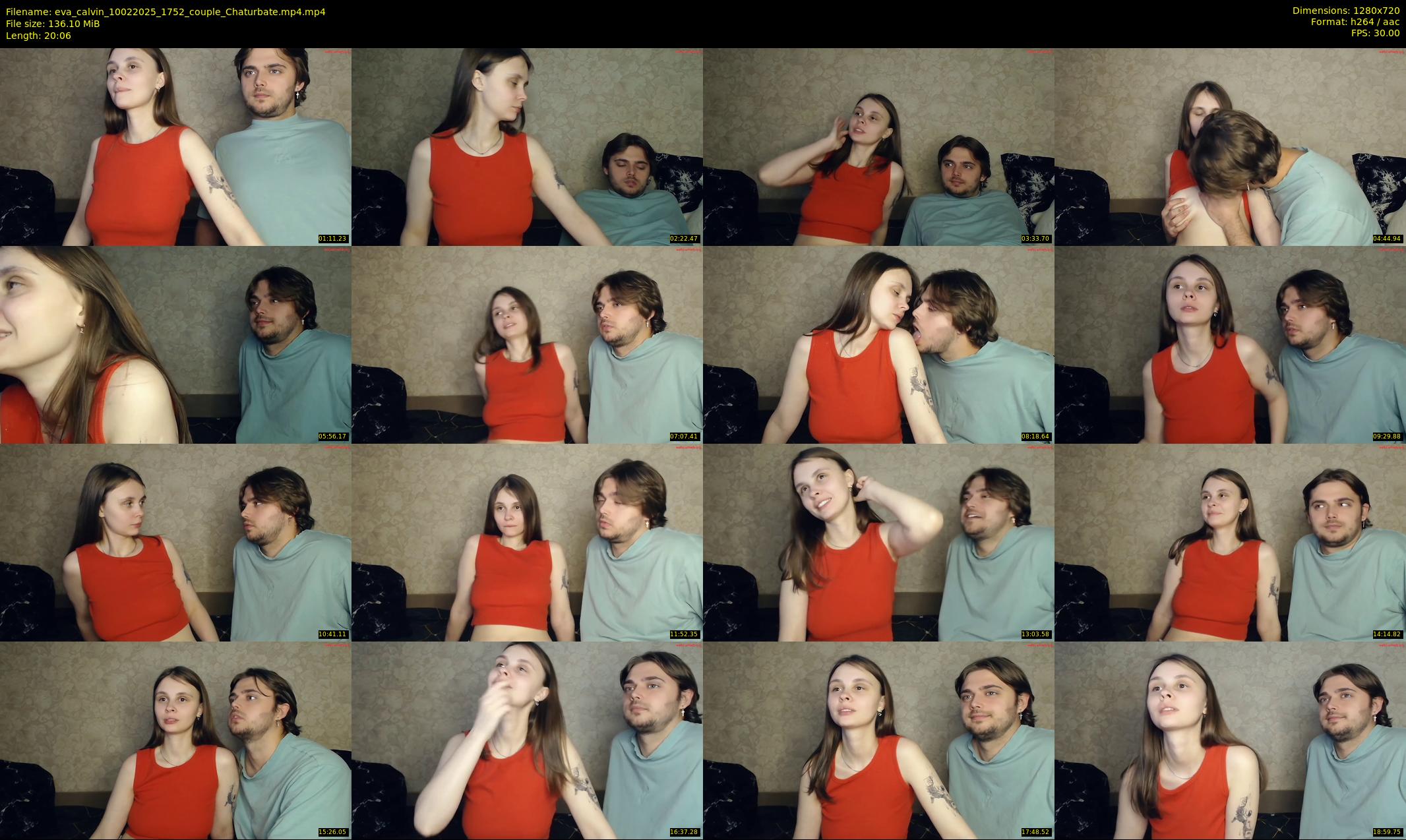 eva_calvin — 21 minute Chaturbate couple cam show recording, 720p, Feb 10, 2025
