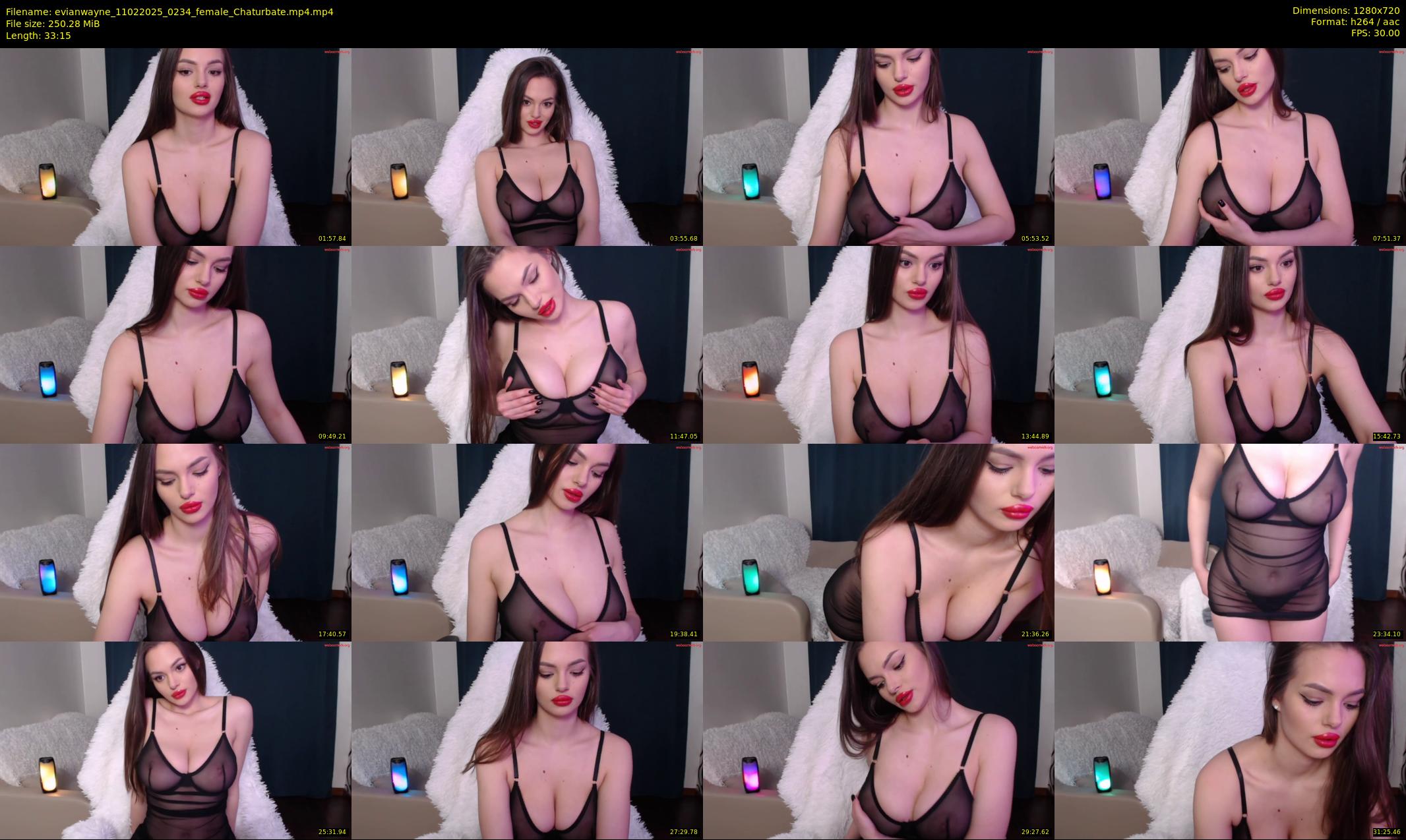 evianwayne — 34 minute Chaturbate female cam show recording, 720p, Feb 11, 2025