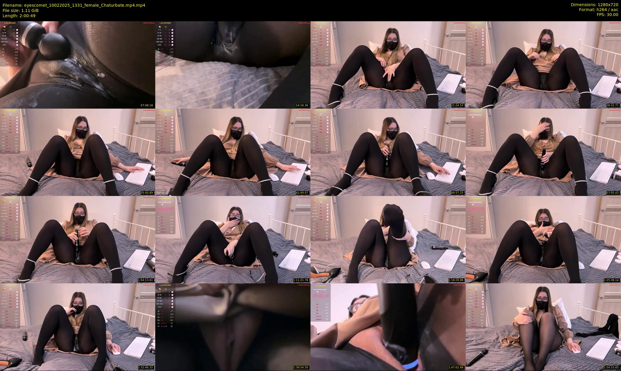 eyescomet — 121 minute Chaturbate female cam show recording, 720p, Feb 10, 2025