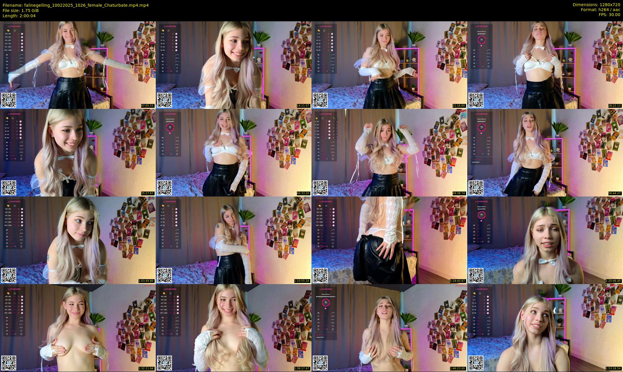 falinegelling — 121 minute Chaturbate female cam show recording, 720p, Feb 10, 2025