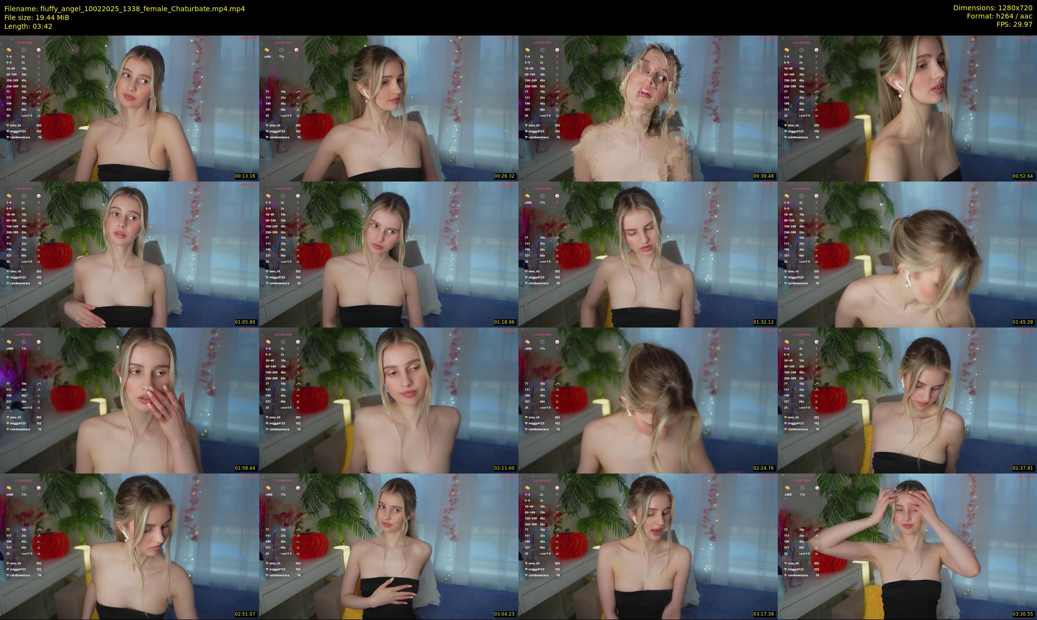 fluffy_angel — 4 minute Chaturbate female cam show recording, 720p, Feb 10, 2025