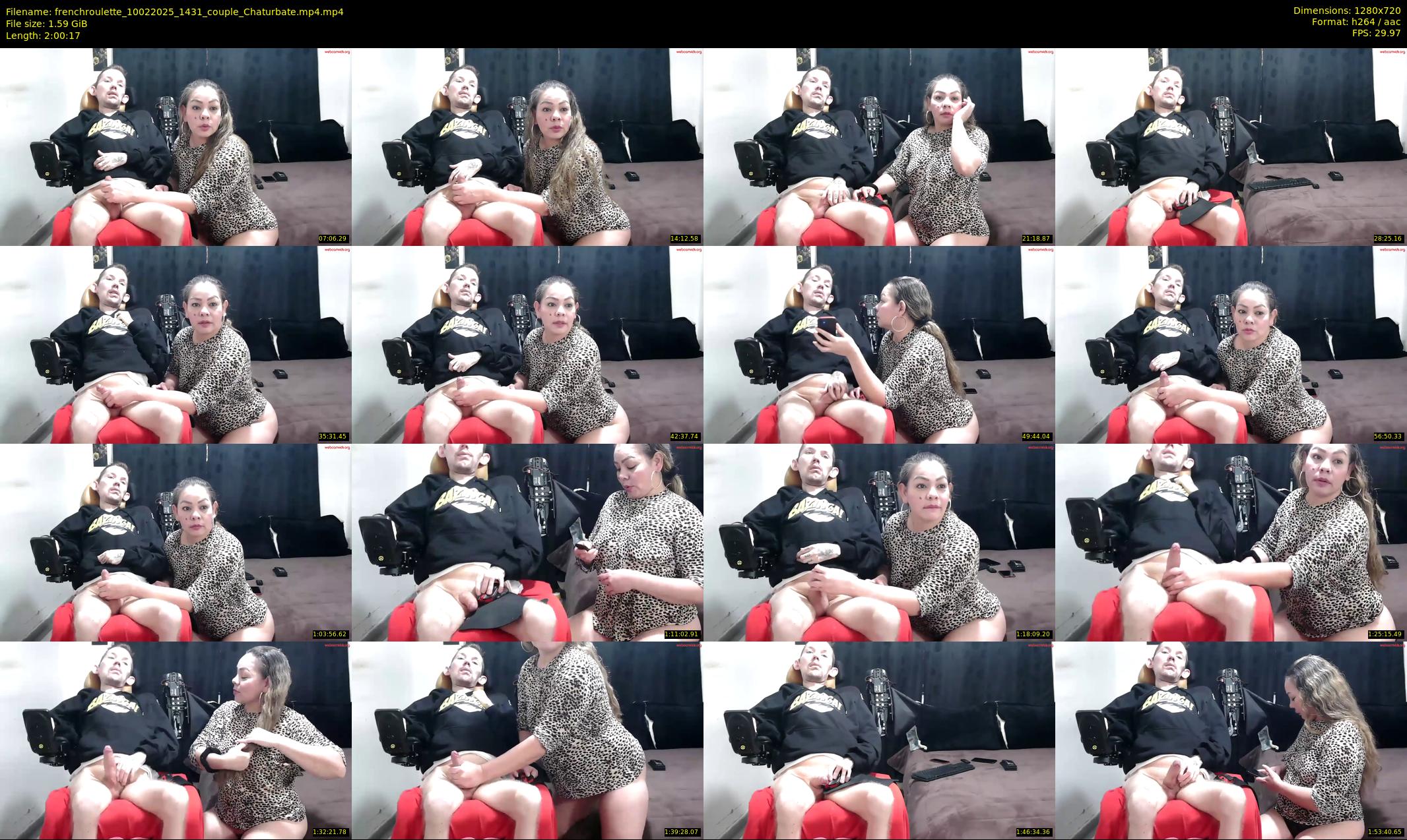 frenchroulette — 121 minute Chaturbate couple cam show recording, 720p, Feb 10, 2025