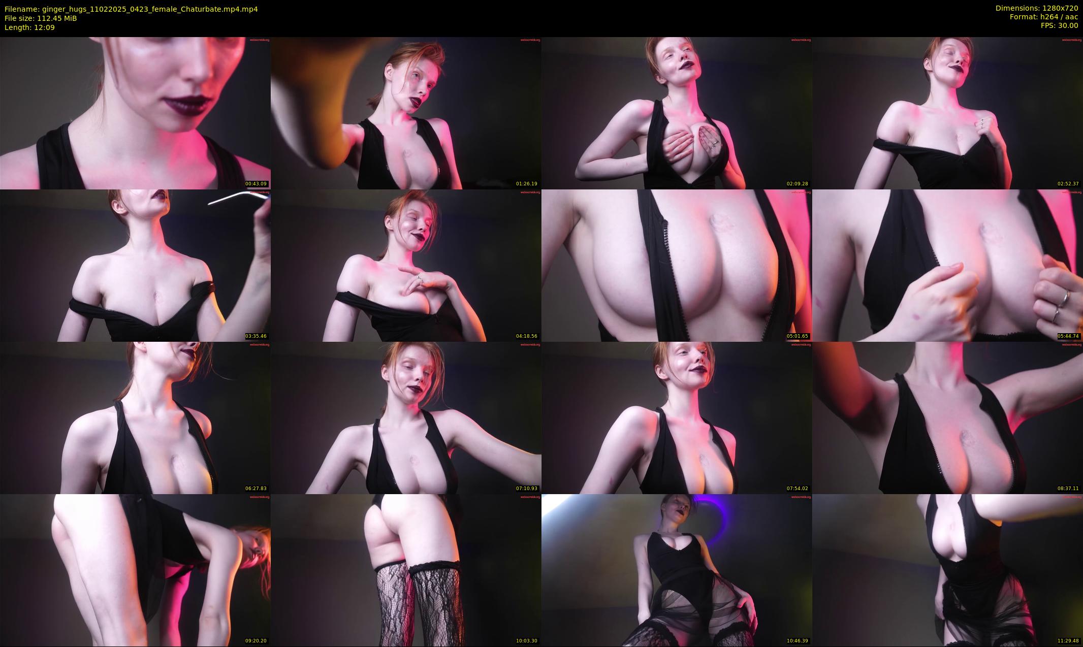 ginger_hugs — 13 minute Chaturbate female cam show recording, 720p, Feb 11, 2025
