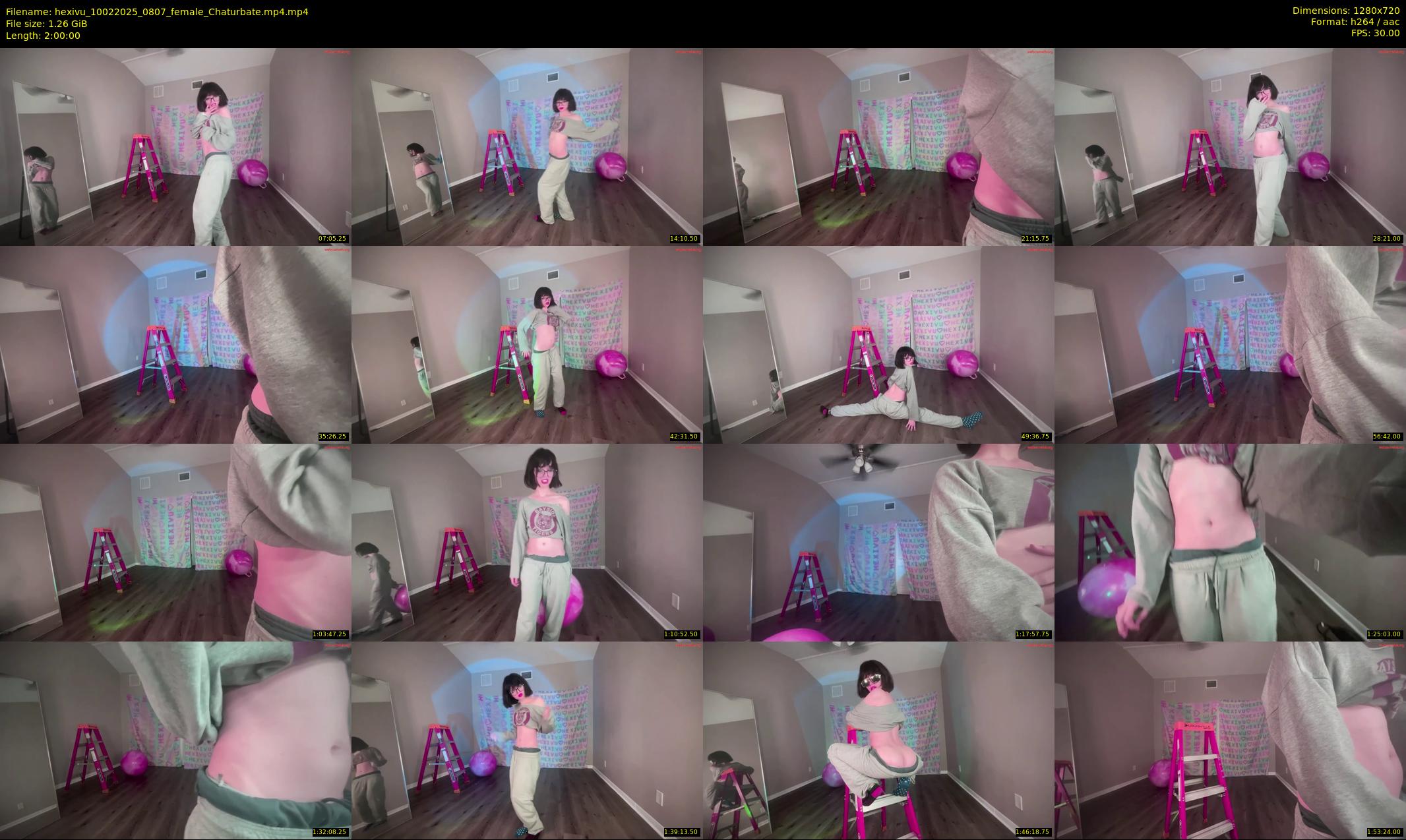 hexivu — 120 minute Chaturbate female cam show recording, 720p, Feb 10, 2025