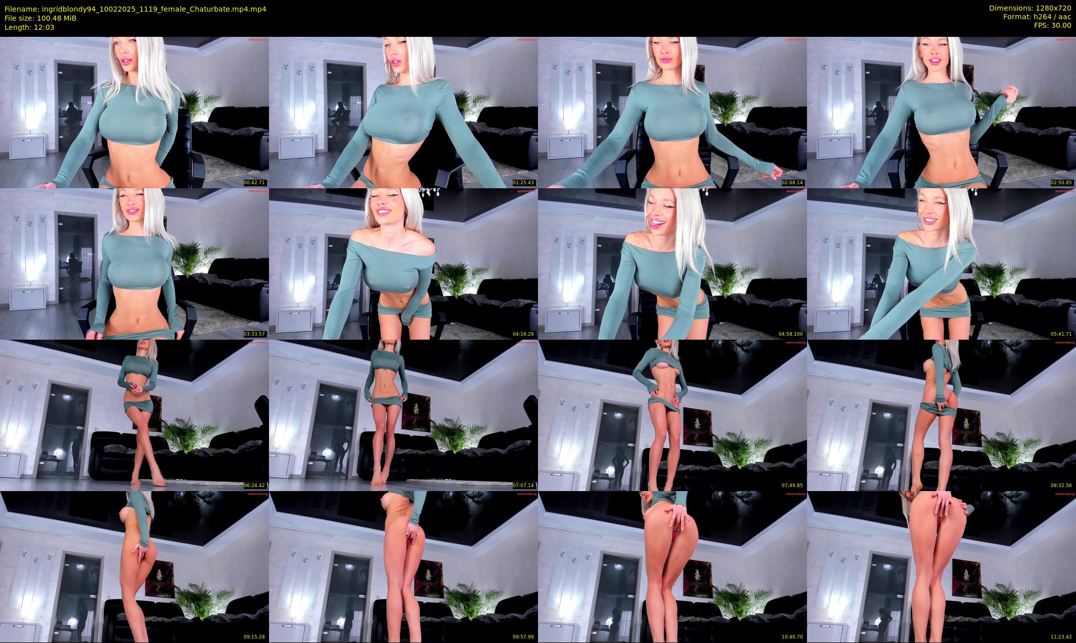 ingridblondy94 — 13 minute Chaturbate female cam show recording, 720p, Feb 10, 2025