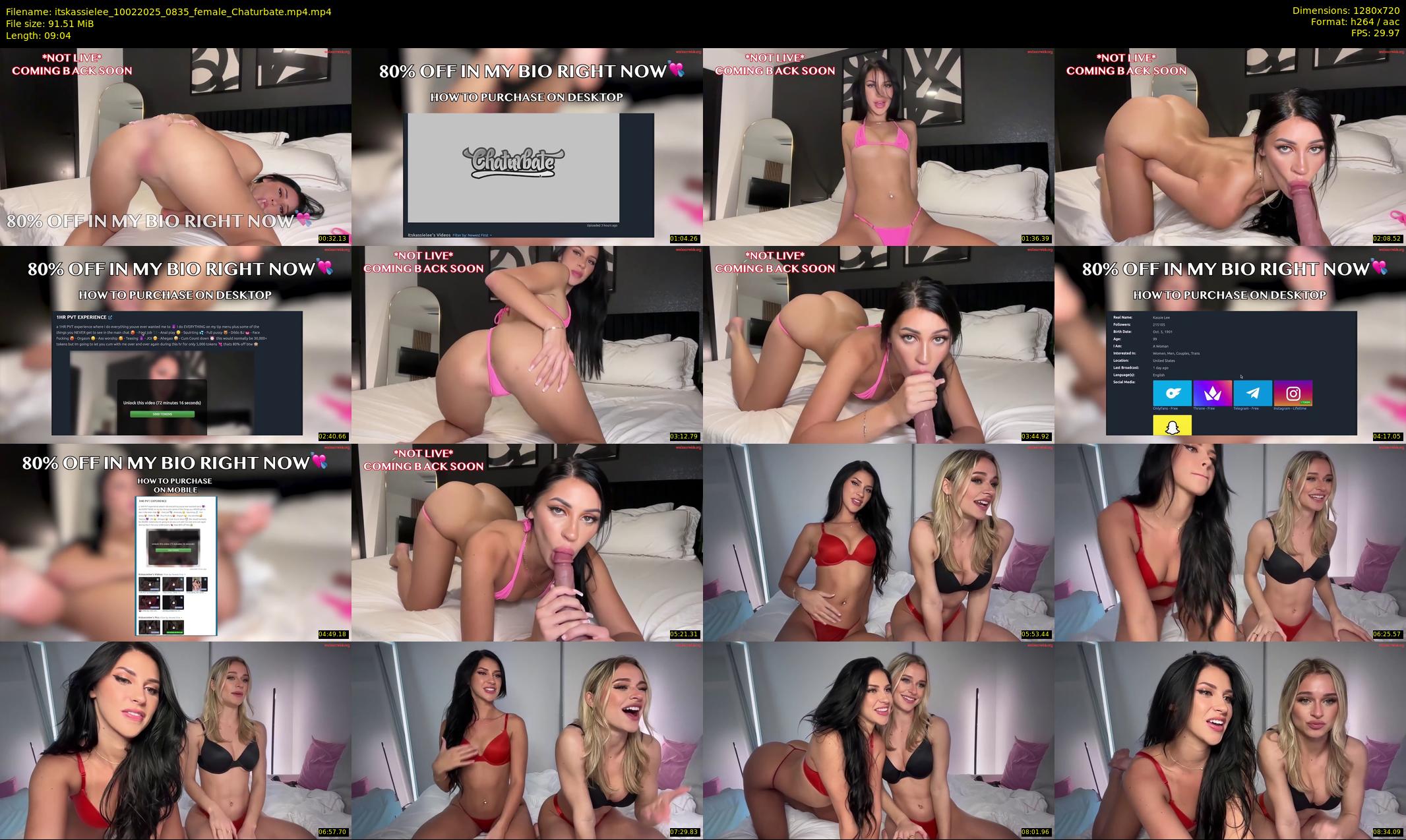 itskassielee — 10 minute Chaturbate couple cam show recording, 720p, Feb 10, 2025