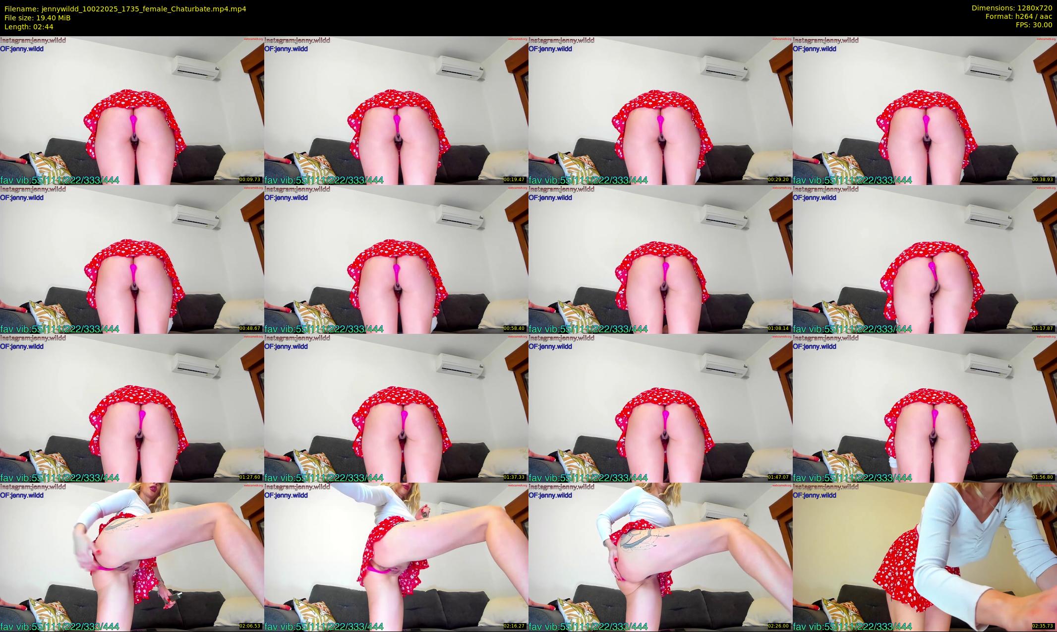 jennywildd — 3 minute Chaturbate female cam show recording, 720p, Feb 10, 2025