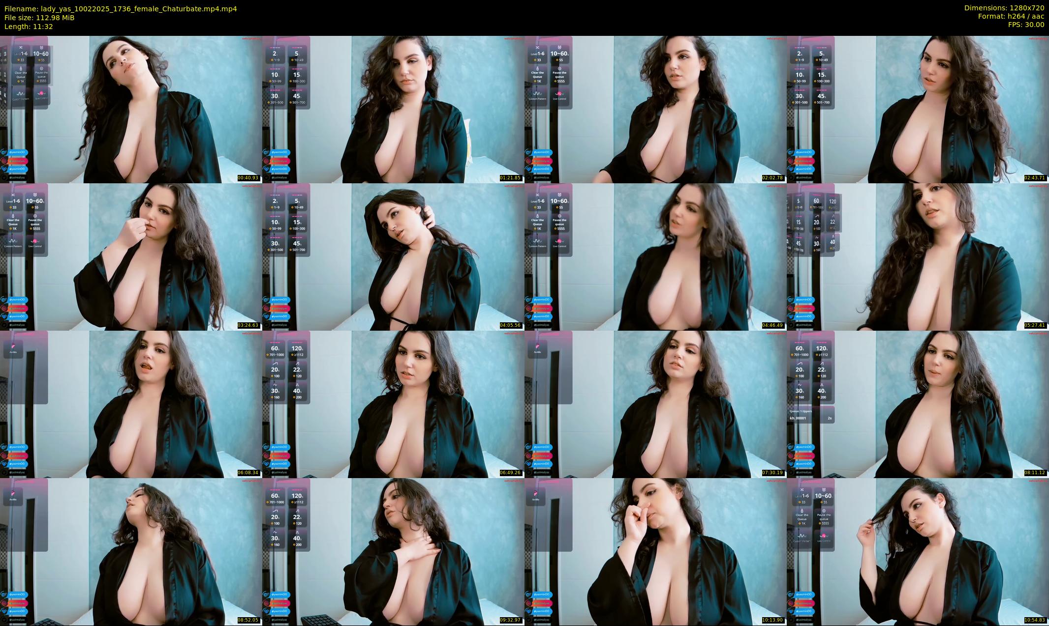lady_yas — 12 minute Chaturbate female cam show recording, 720p, Feb 10, 2025