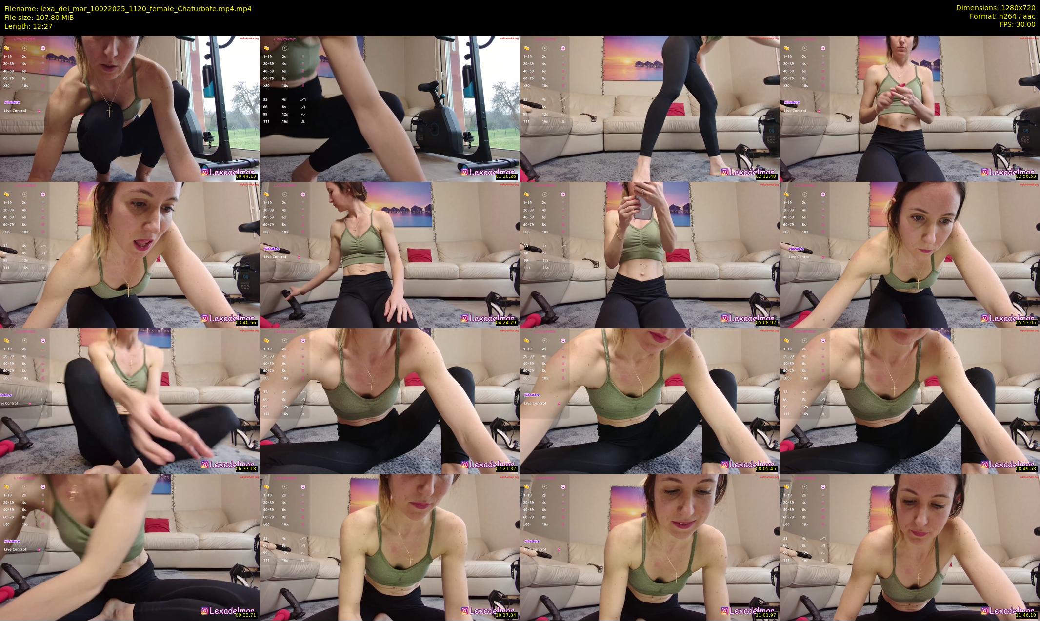 lexa_del_mar — 13 minute Chaturbate female cam show recording, 720p, Feb 10, 2025