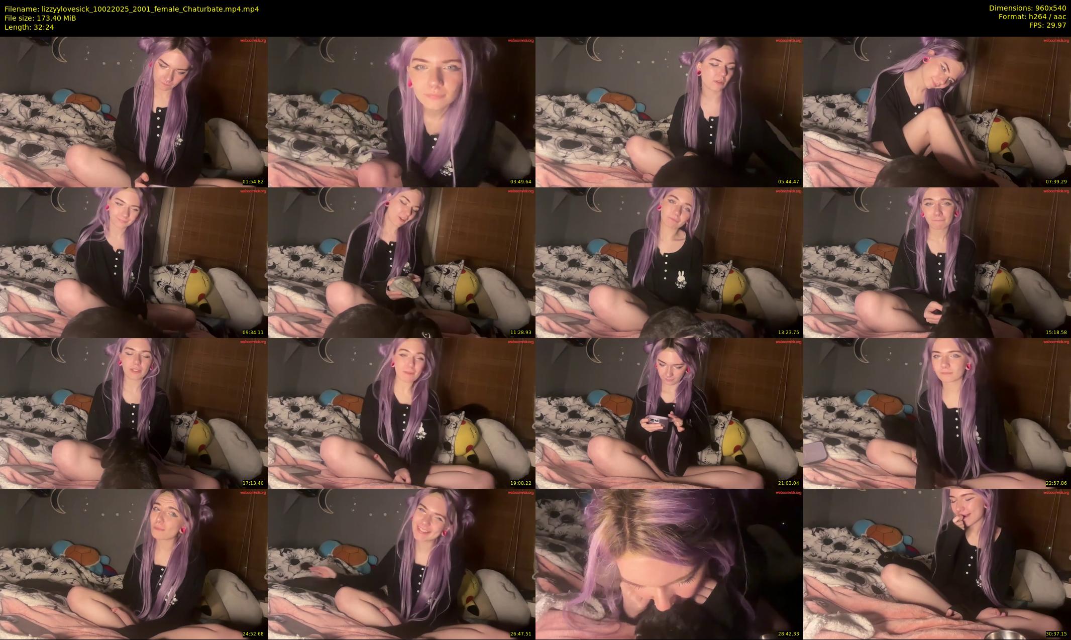 lizzyylovesick — 33 minute Chaturbate female cam show recording, 480p, Feb 10, 2025