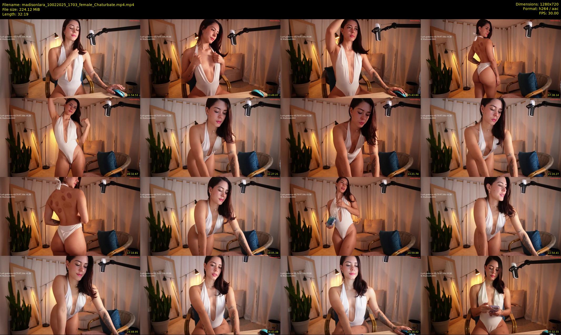 madisonlara — 33 minute Chaturbate female cam show recording, 720p, Feb 10, 2025