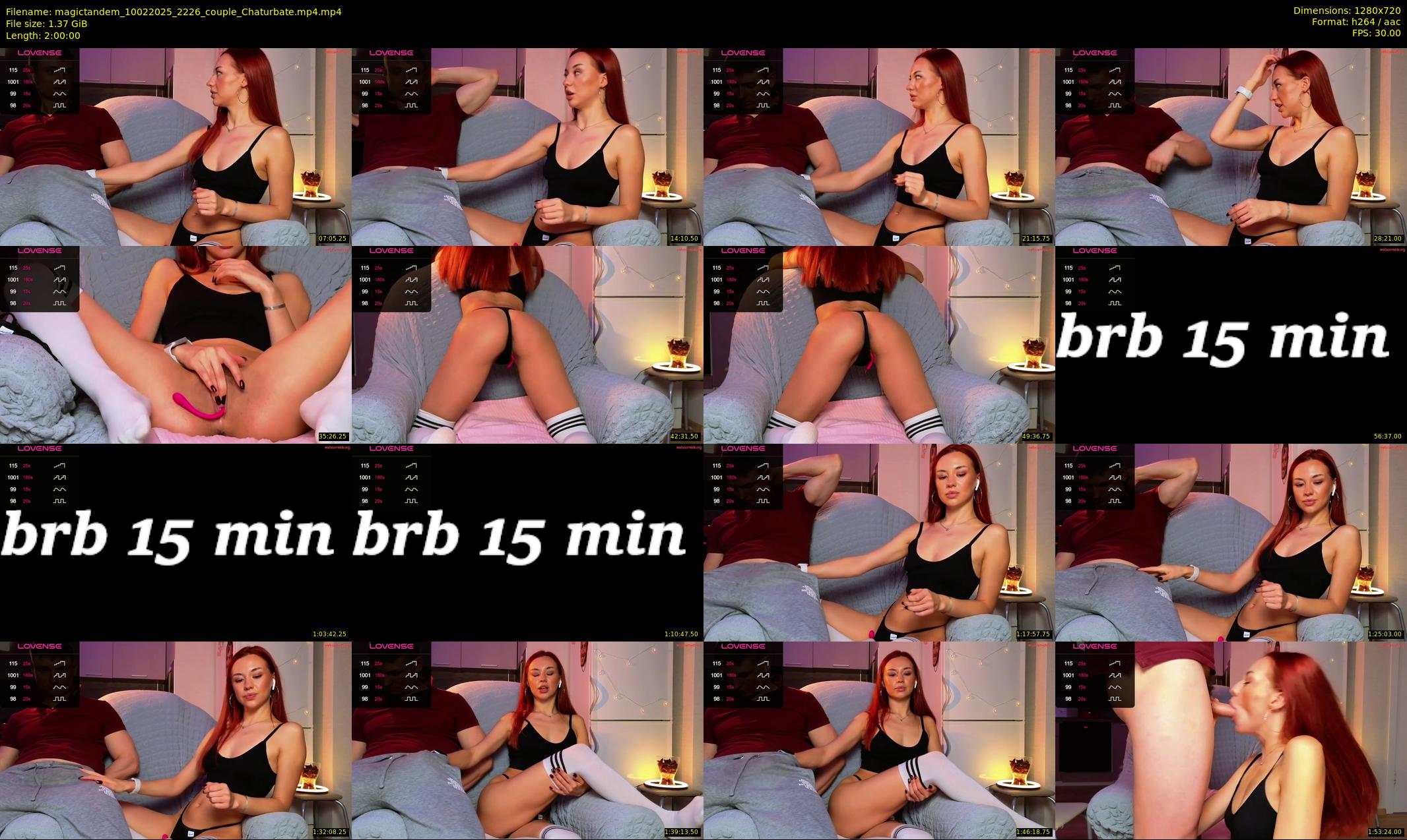 magictandem — 120 minute Chaturbate couple cam show recording, 720p, Feb 10, 2025