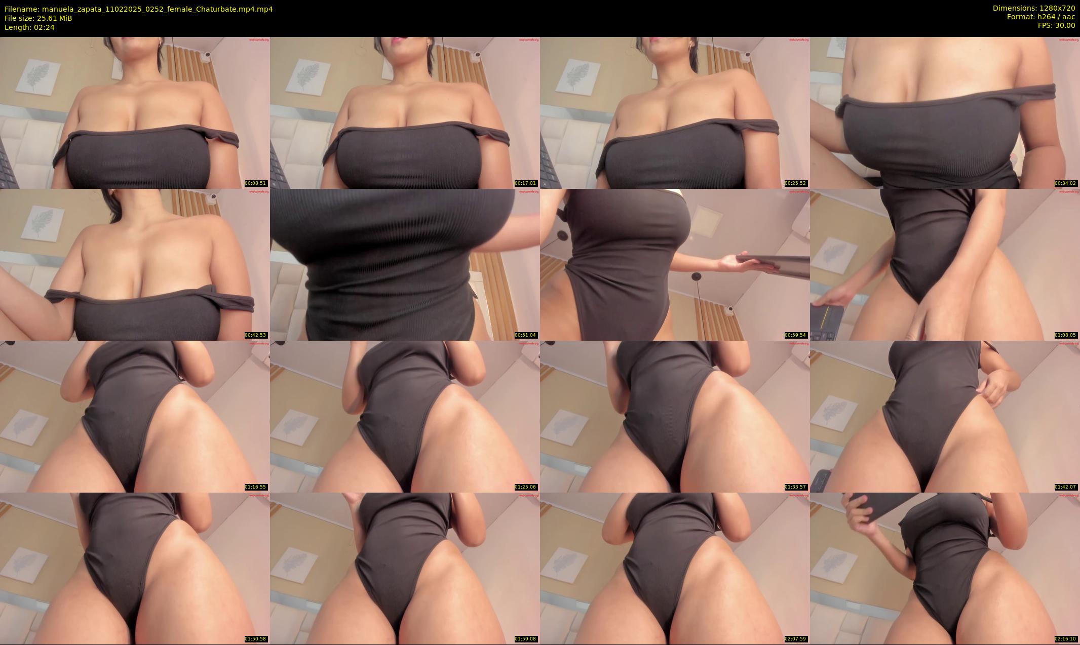manuela_zapata — 3 minute Chaturbate female cam show recording, 720p, Feb 11, 2025