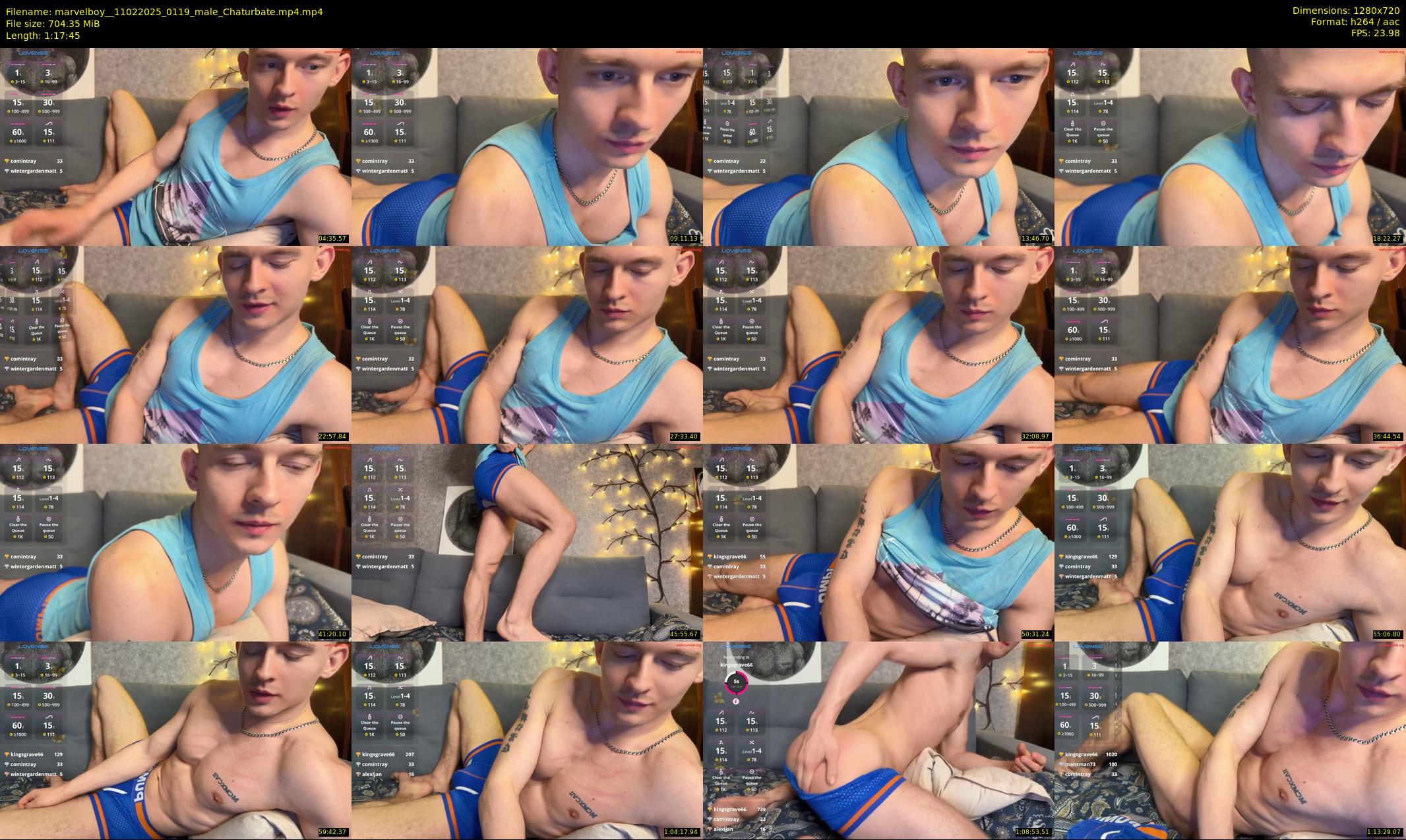 marvelboy_ — 78 minute Chaturbate male cam show recording, 720p, Feb 11, 2025