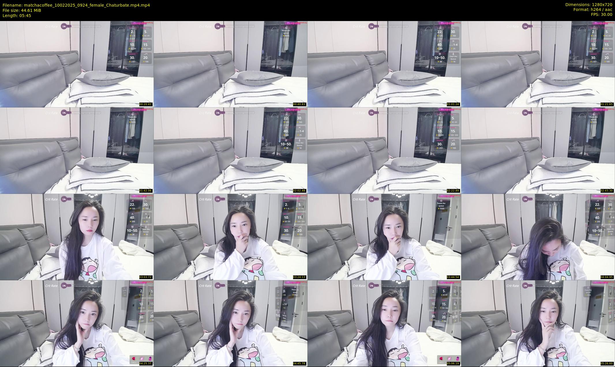 matchacoffee — 6 minute Chaturbate female cam show recording, 720p, Feb 10, 2025