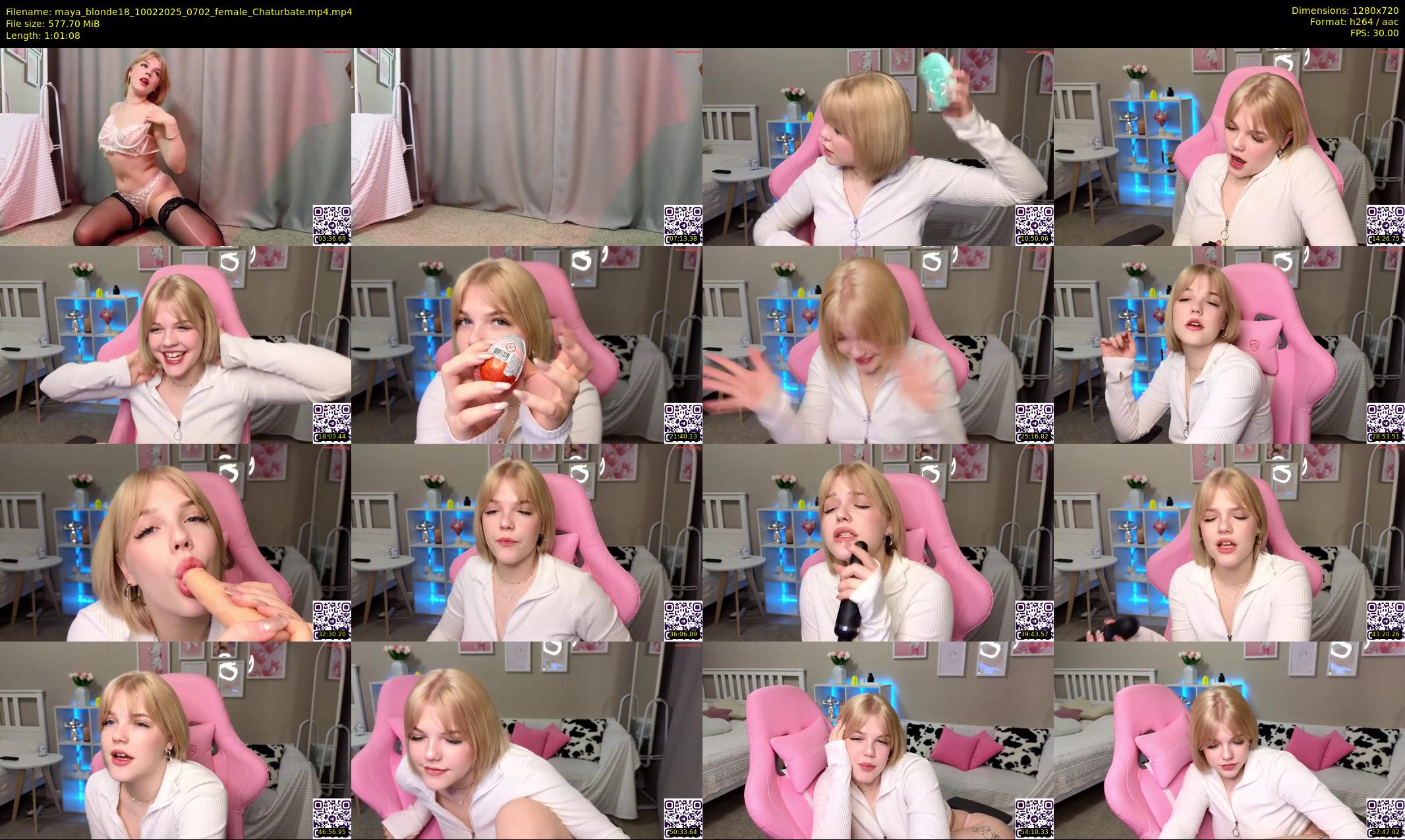 maya_blonde18 — 62 minute Chaturbate female cam show recording, 720p, Feb 10, 2025
