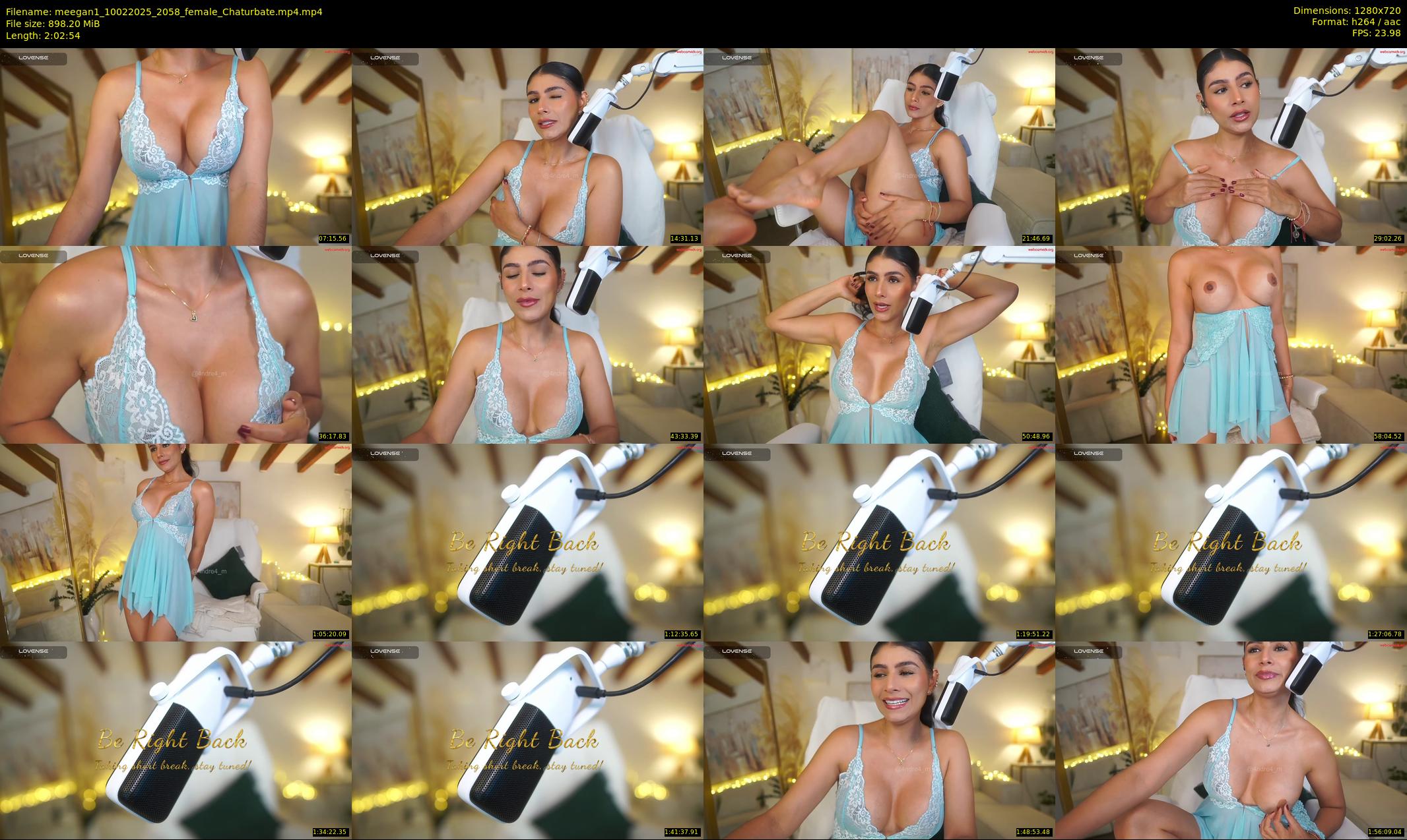 meegan1 — 123 minute Chaturbate female cam show recording, 720p, Feb 10, 2025