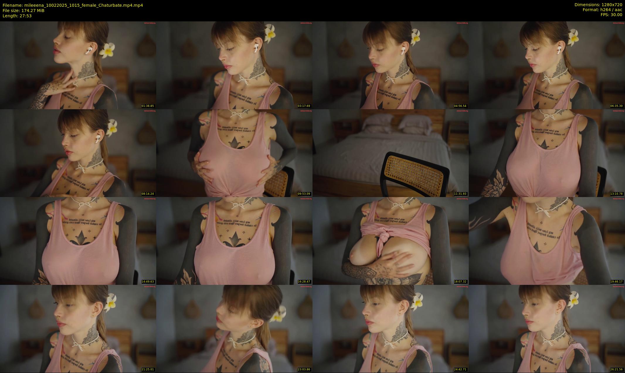 mileeena — 28 minute Chaturbate female cam show recording, 720p, Feb 10, 2025
