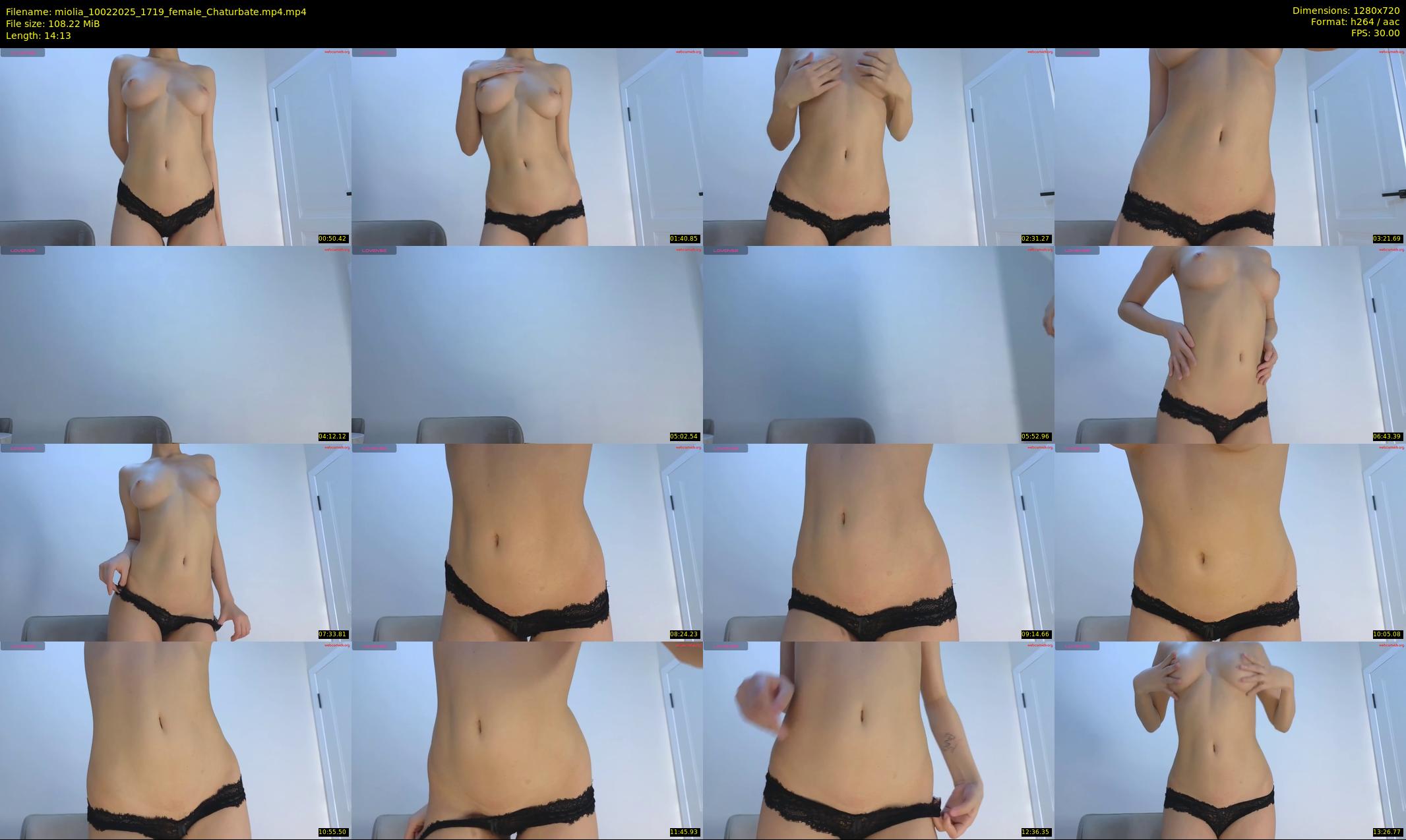miolia — 15 minute Chaturbate female cam show recording, 720p, Feb 10, 2025