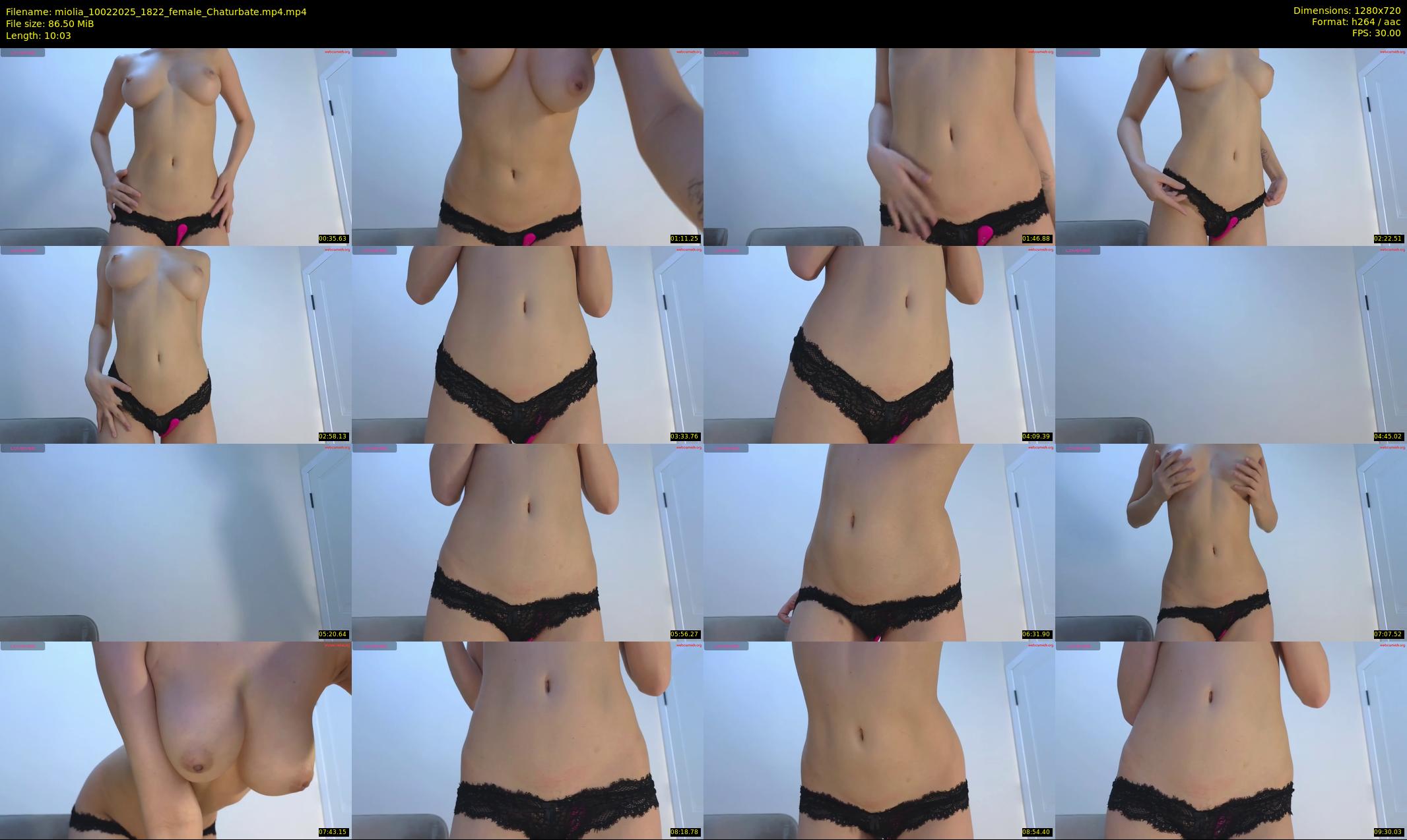 miolia — 11 minute Chaturbate female cam show recording, 720p, Feb 10, 2025
