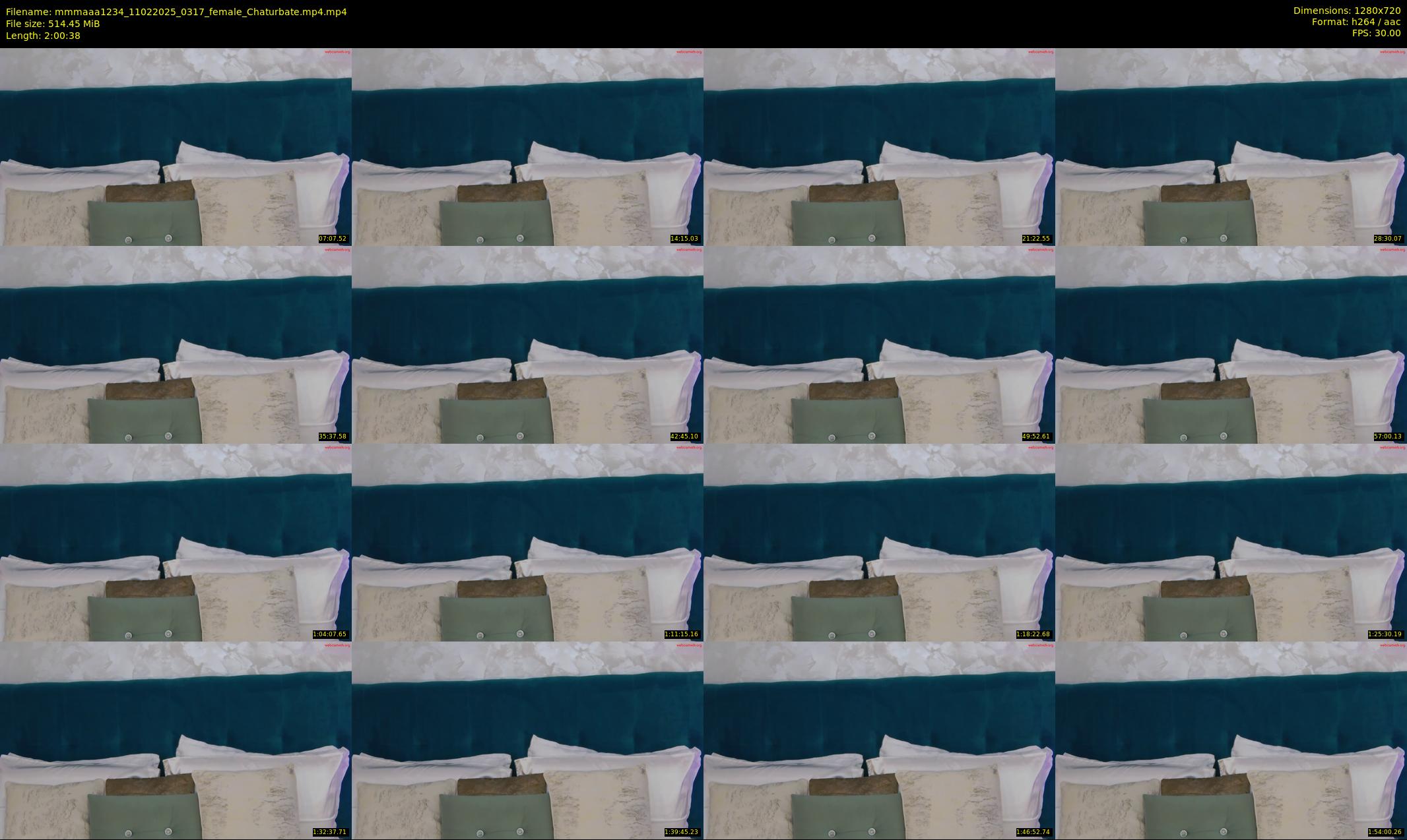 mmmaaa1234 — 121 minute Chaturbate female cam show recording, 720p, Feb 11, 2025