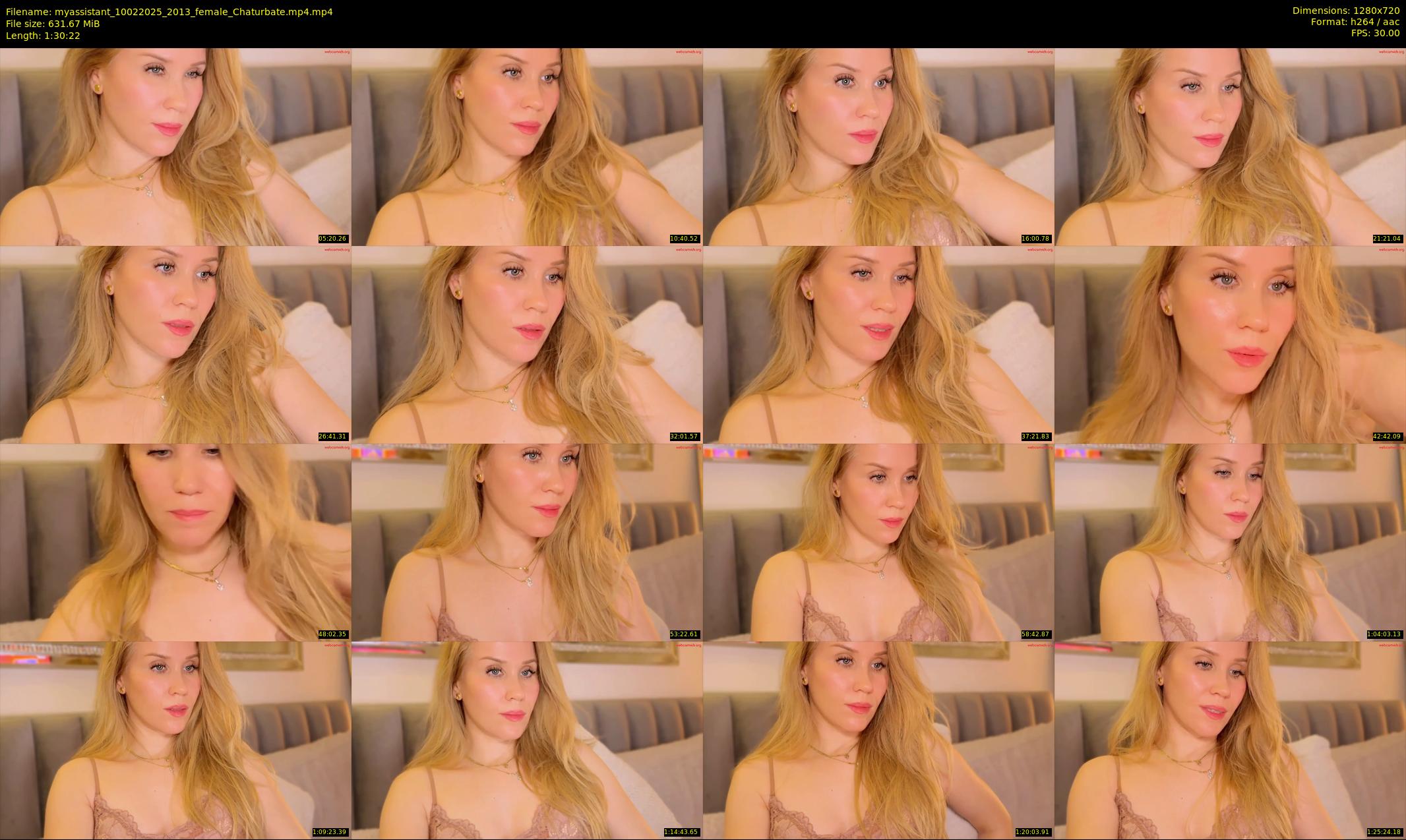 myassistant — 91 minute Chaturbate female cam show recording, 720p, Feb 10, 2025