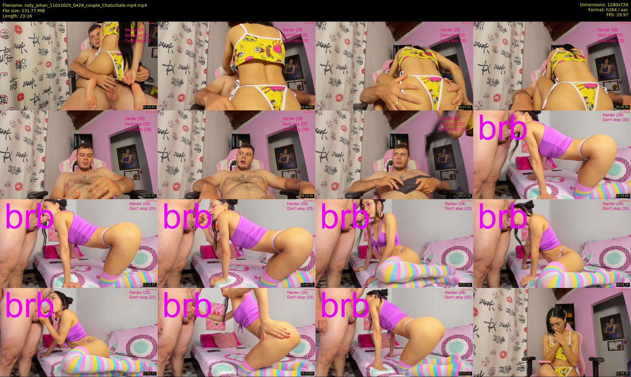 naty_johan — 24 minute Chaturbate couple cam show recording, 720p, Feb 11, 2025