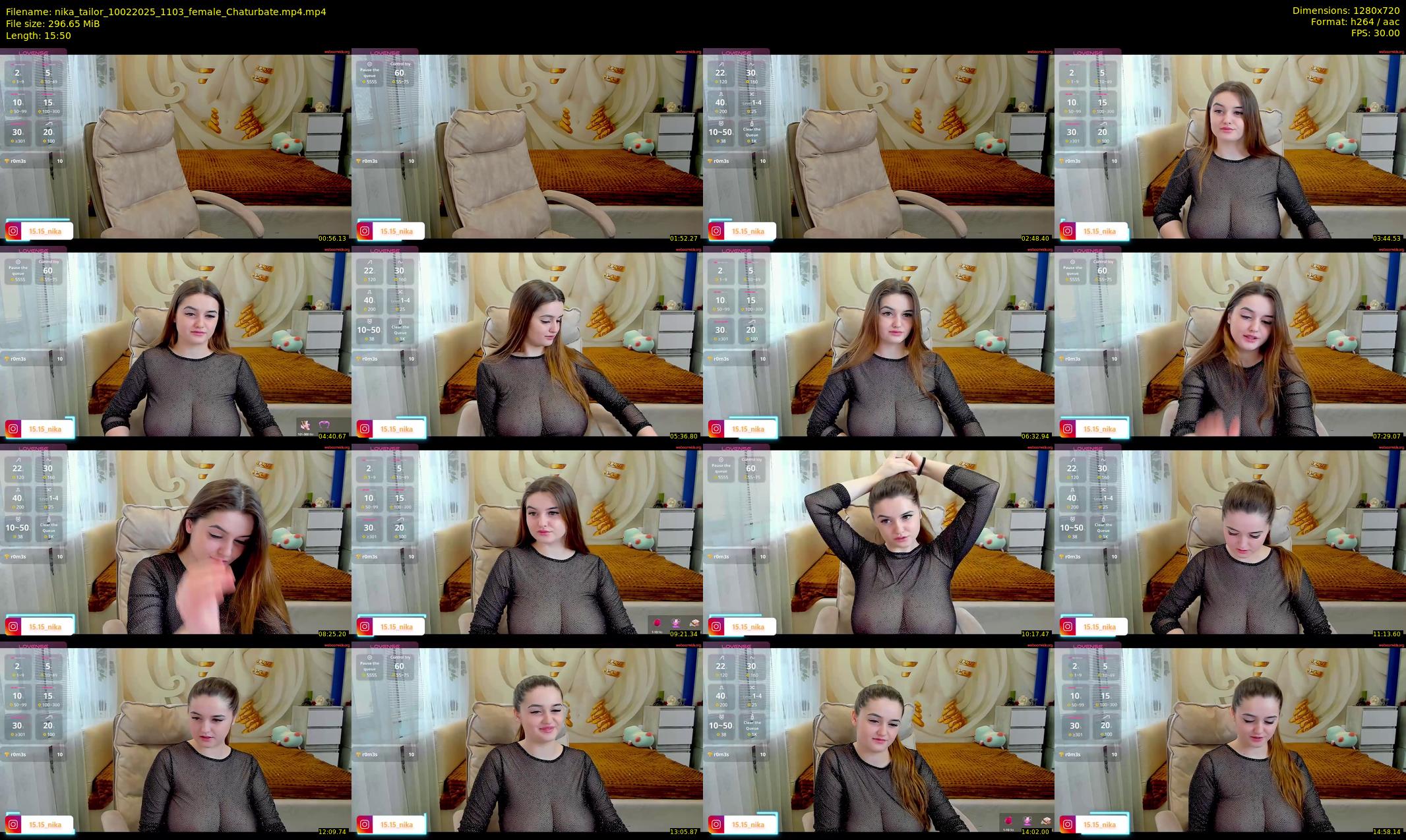nika_tailor — 16 minute Chaturbate female cam show recording, 720p, Feb 10, 2025