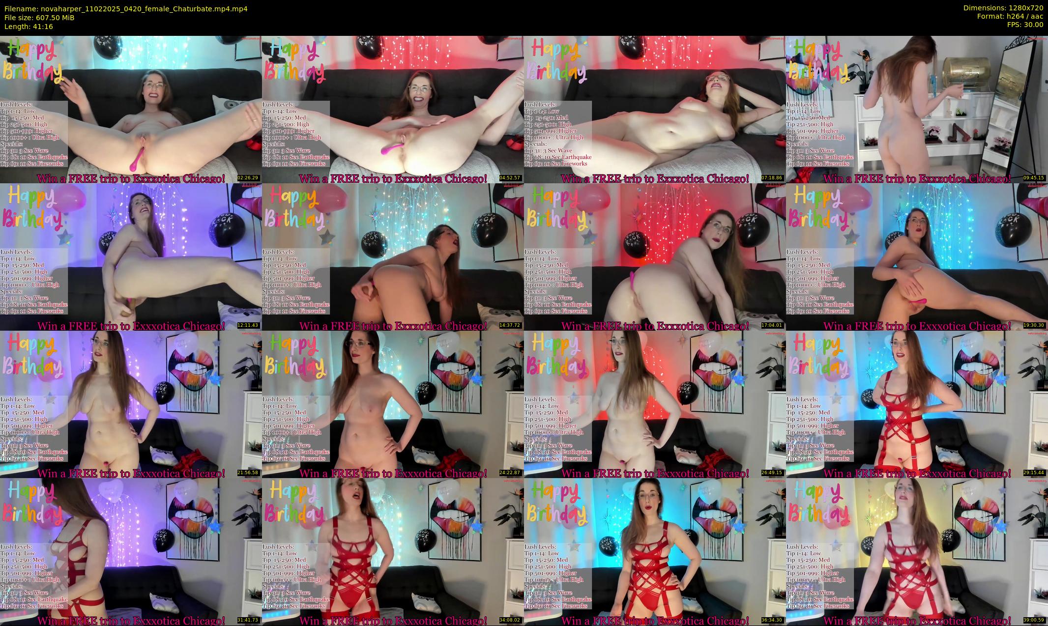 novaharper — 42 minute Chaturbate female cam show recording, 720p, Feb 11, 2025