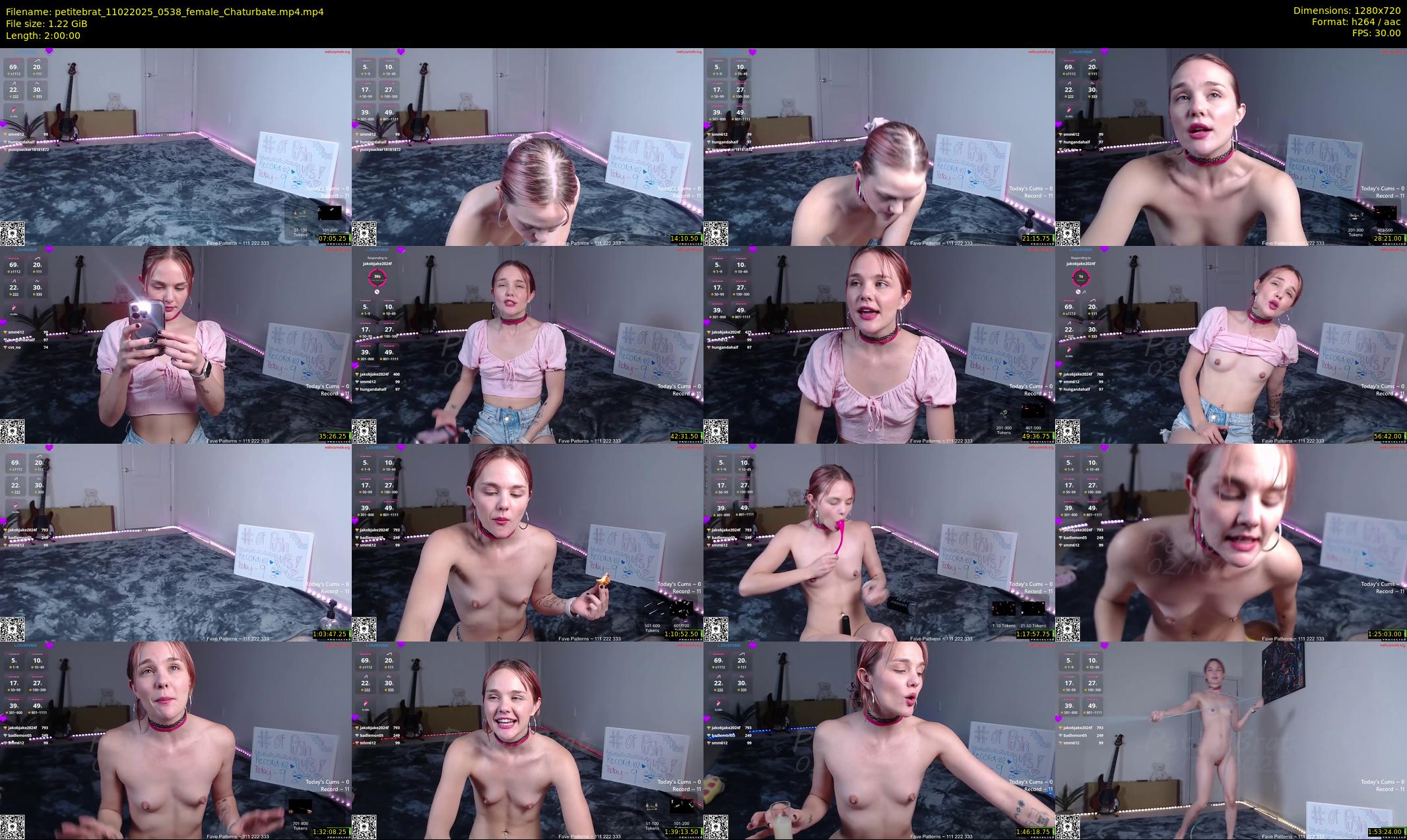 petitebrat — 120 minute Chaturbate female cam show recording, 720p, Feb 11, 2025