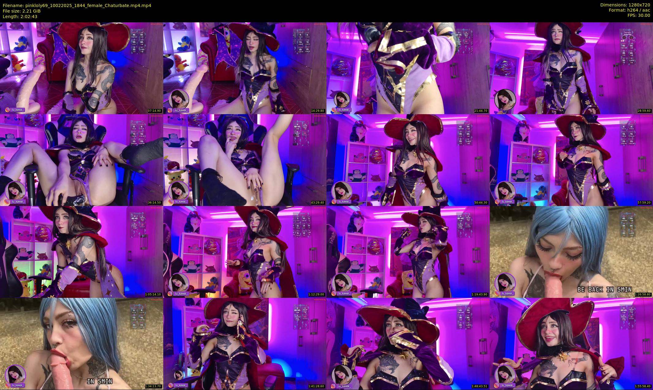 pinkloly69 — 123 minute Chaturbate female cam show recording, 720p, Feb 10, 2025