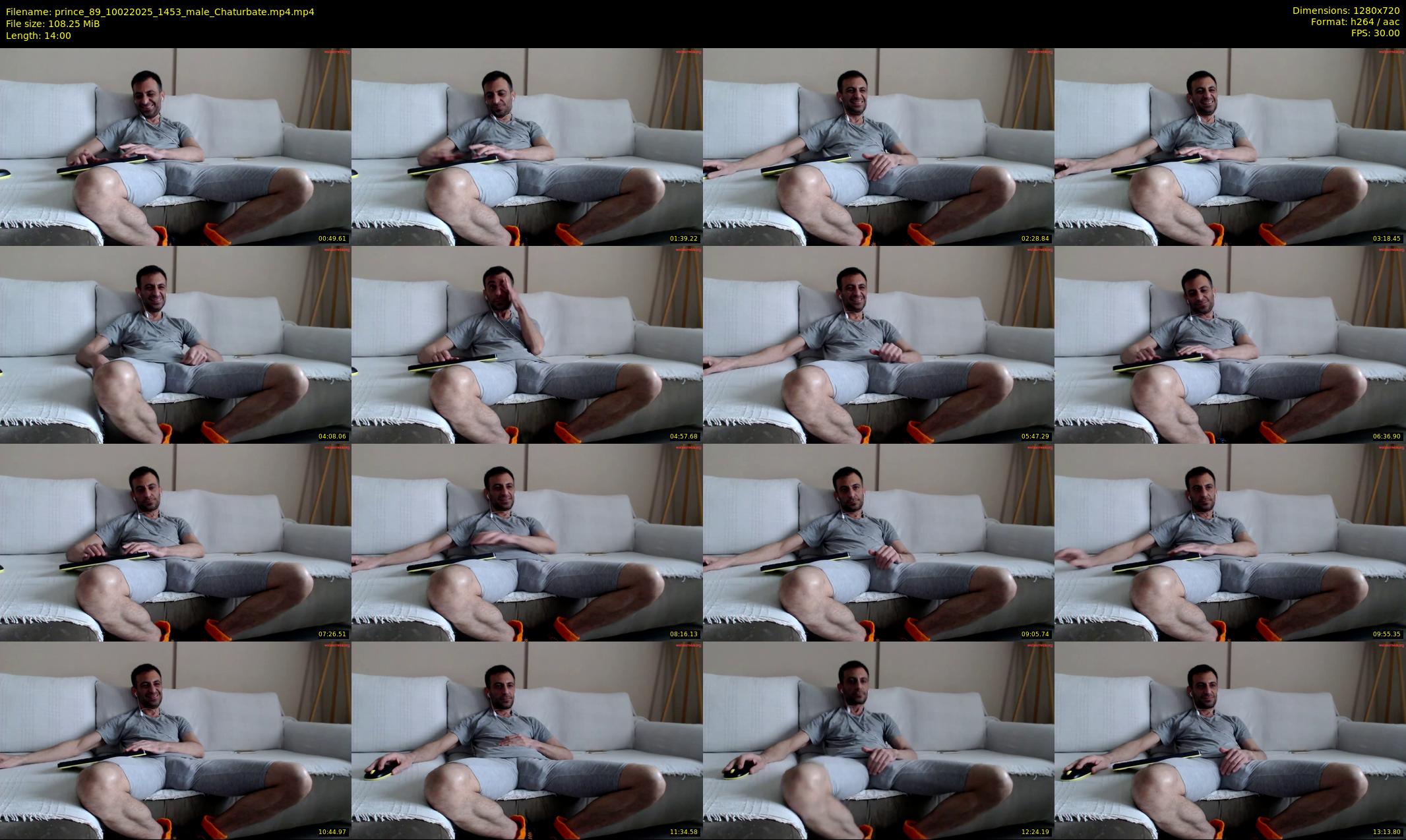 prince_89 — 14 minute Chaturbate male cam show recording, 720p, Feb 10, 2025