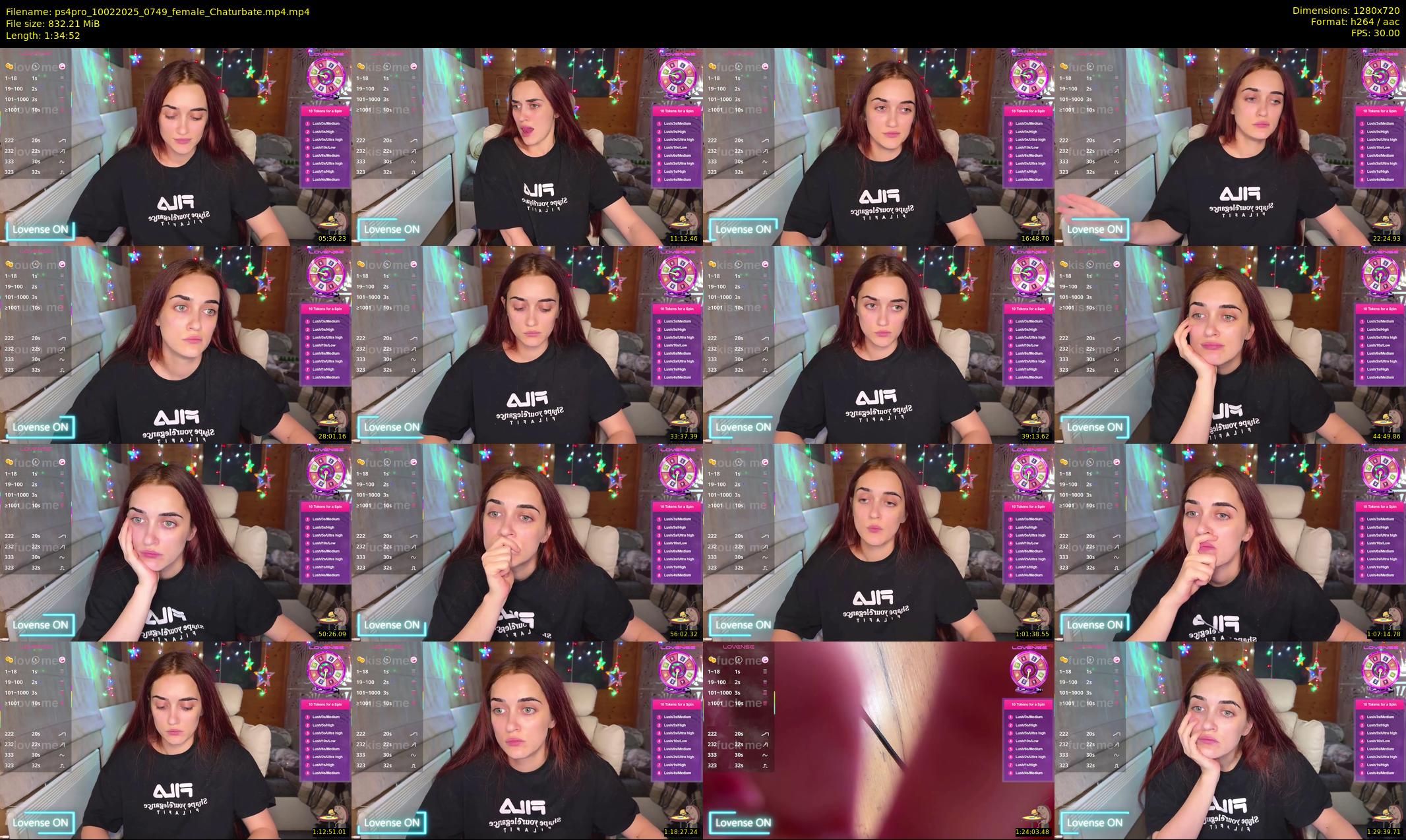 ps4pro — 95 minute Chaturbate female cam show recording, 720p, Feb 10, 2025