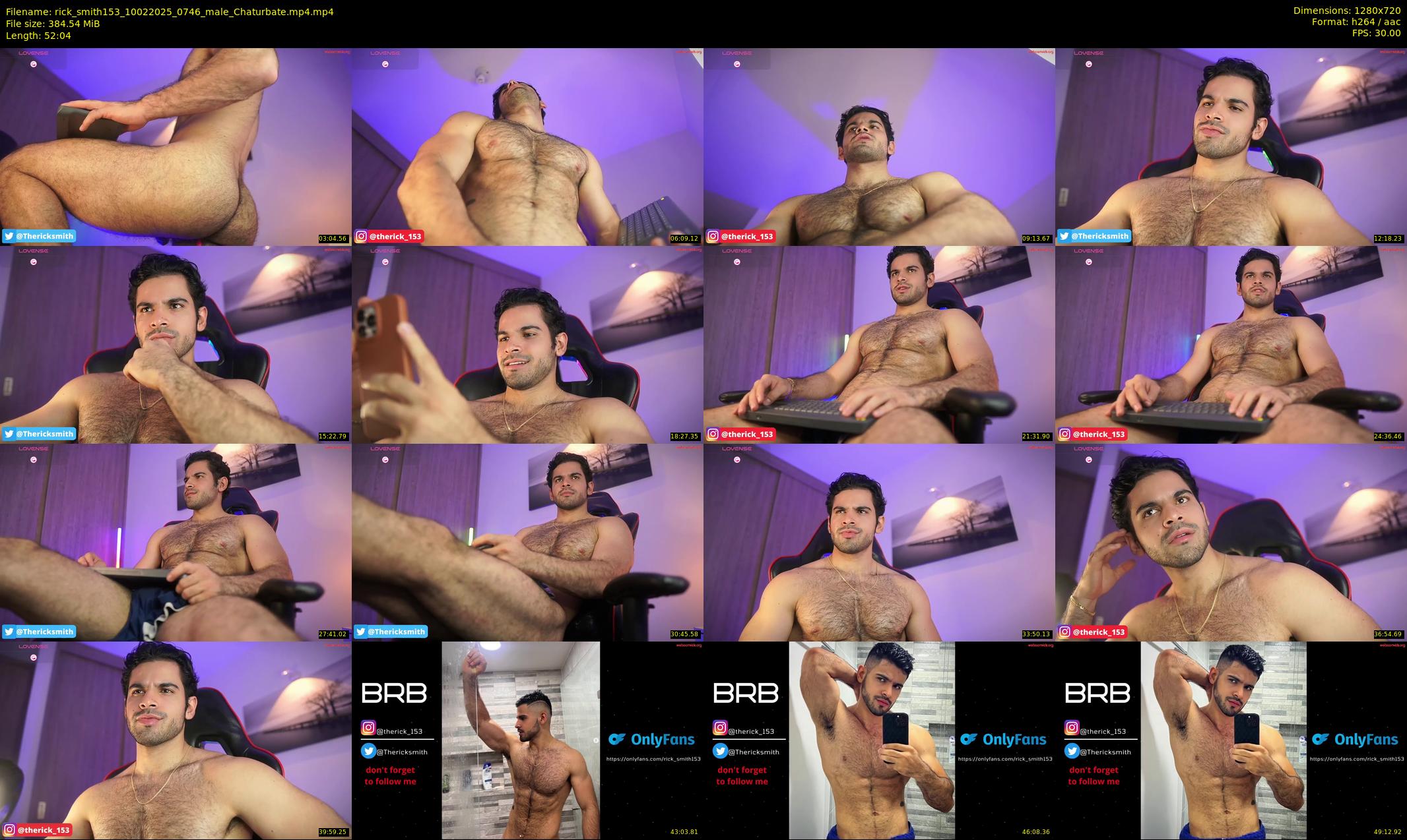 rick_smith153 — 53 minute Chaturbate male cam show recording, 720p, Feb 10, 2025