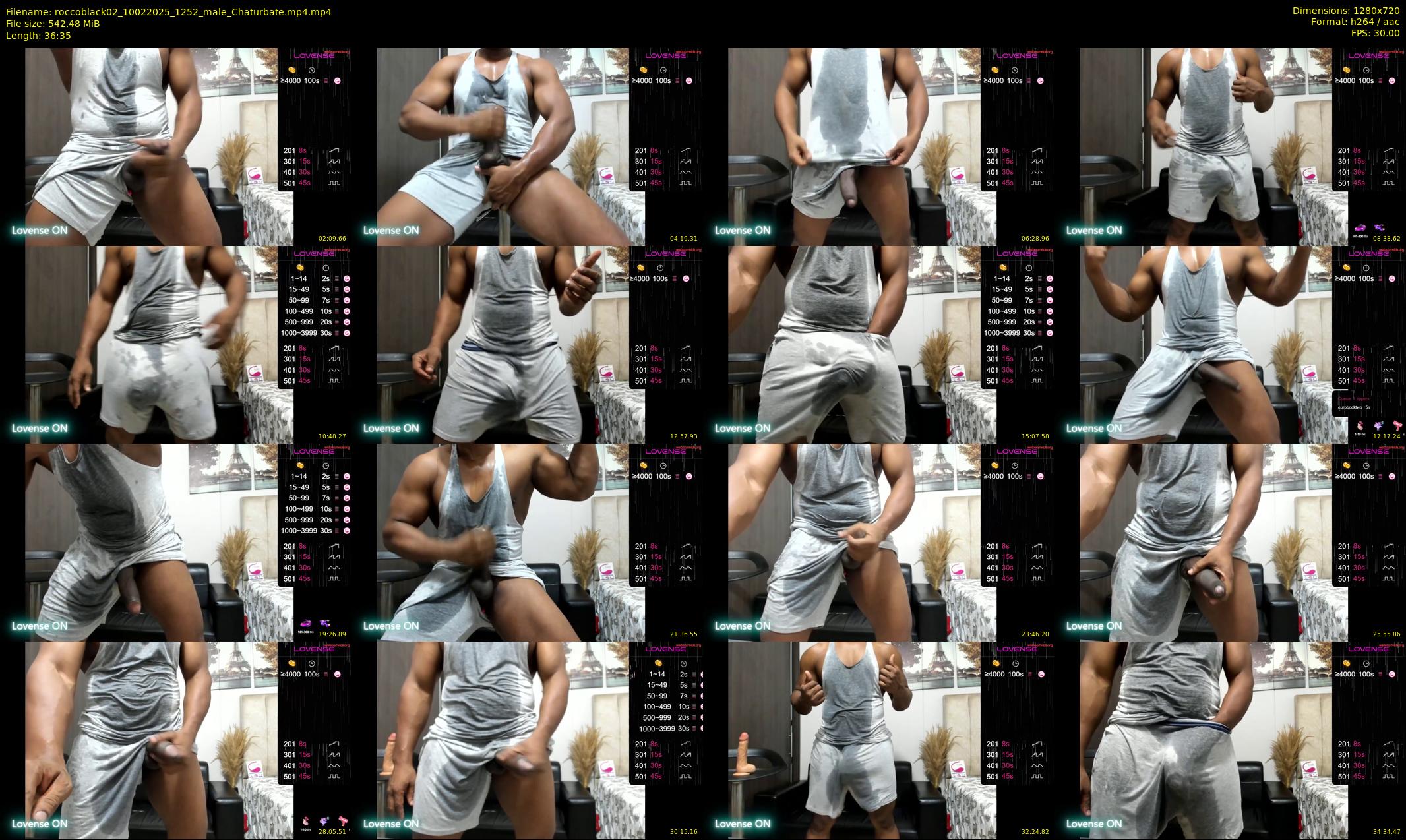 roccoblack02 — 37 minute Chaturbate male cam show recording, 720p, Feb 10, 2025