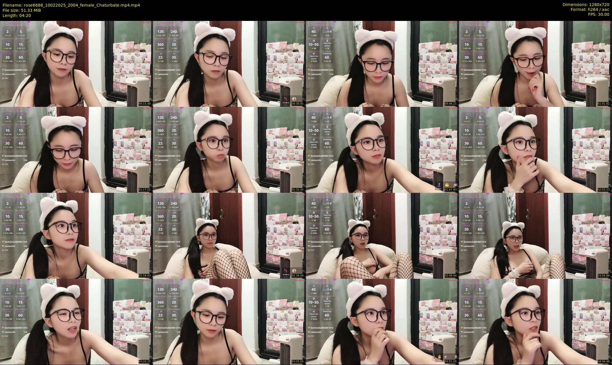 rose6688 — 5 minute Chaturbate female cam show recording, 720p, Feb 10, 2025