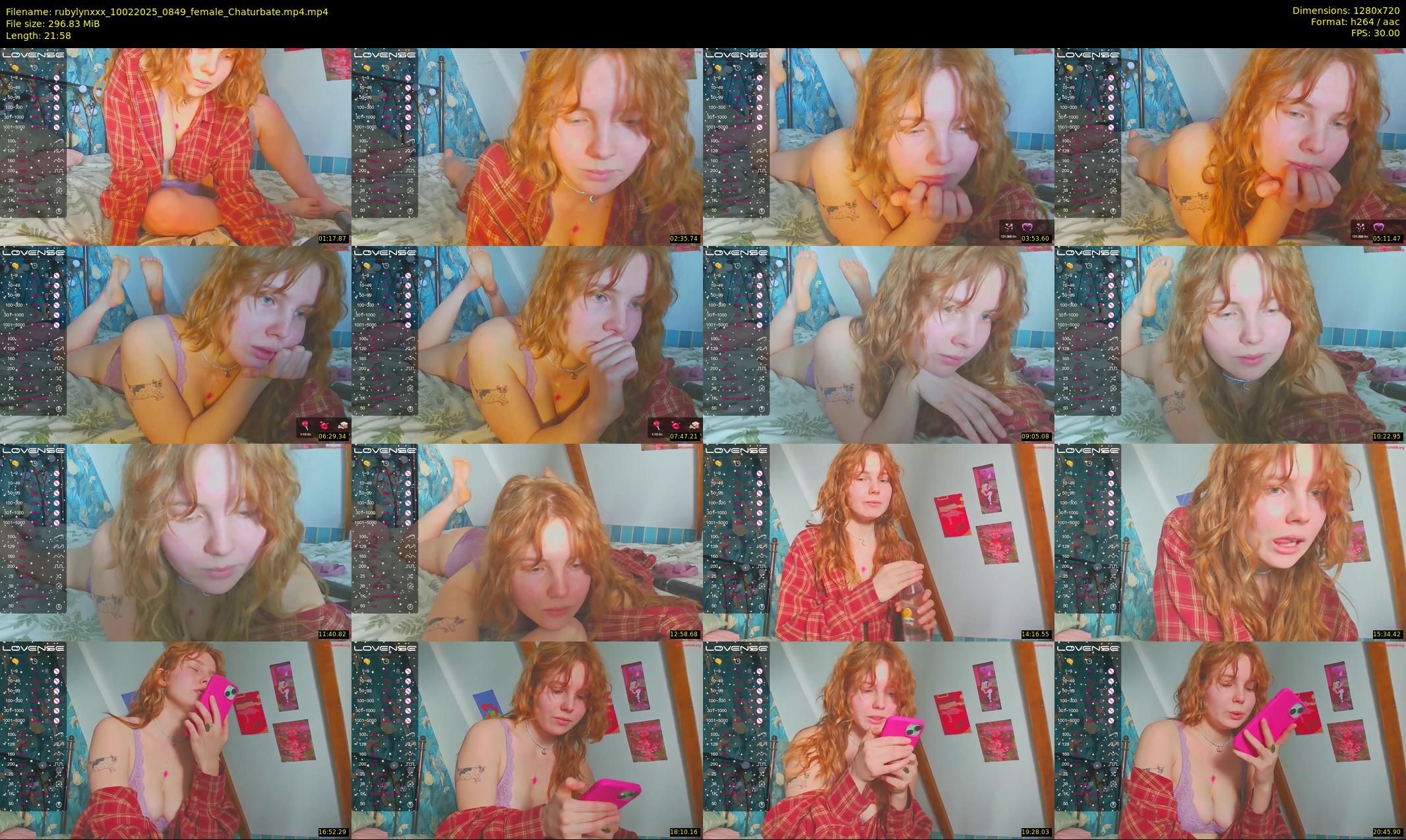 rubylynxxx — 22 minute Chaturbate female cam show recording, 720p, Feb 10, 2025