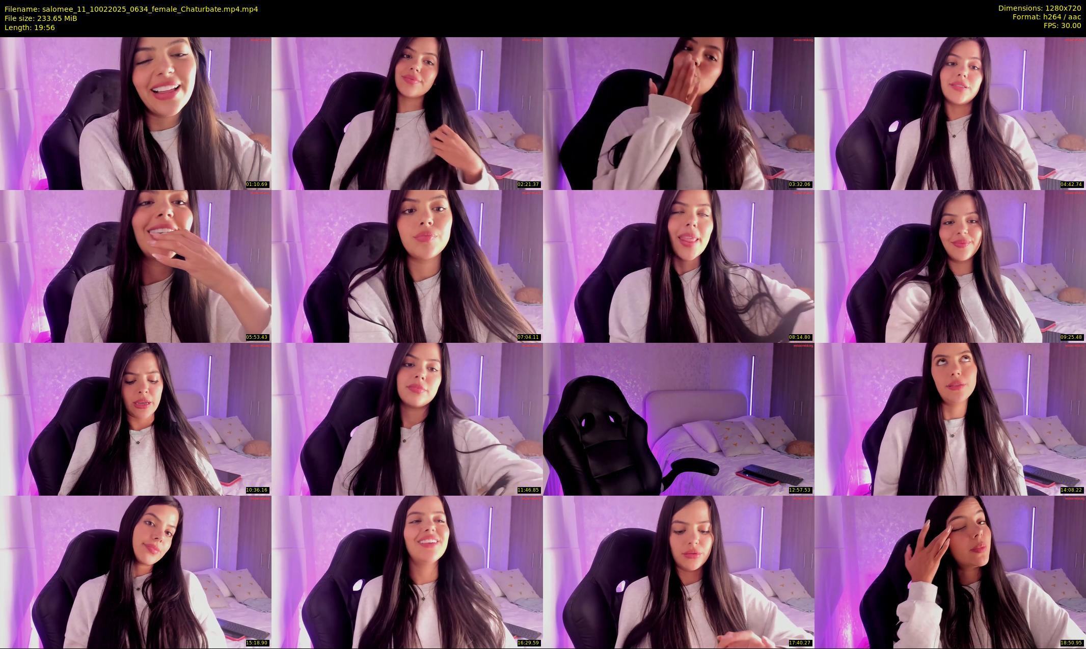 salomee_11 — 20 minute Chaturbate female cam show recording, 720p, Feb 10, 2025