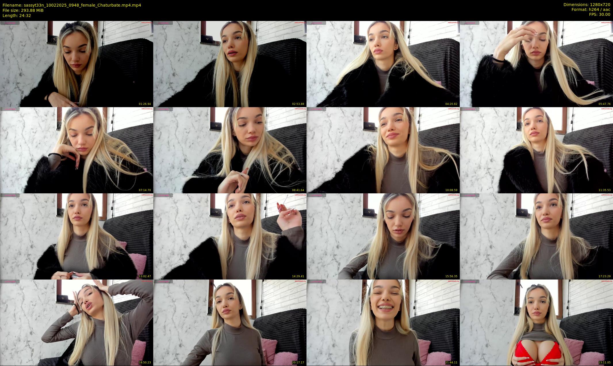 sassyt33n — 25 minute Chaturbate female cam show recording, 720p, Feb 10, 2025