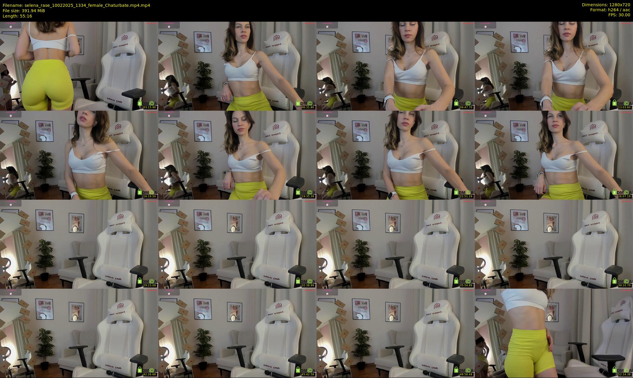 selena_rase — 56 minute Chaturbate female cam show recording, 720p, Feb 10, 2025