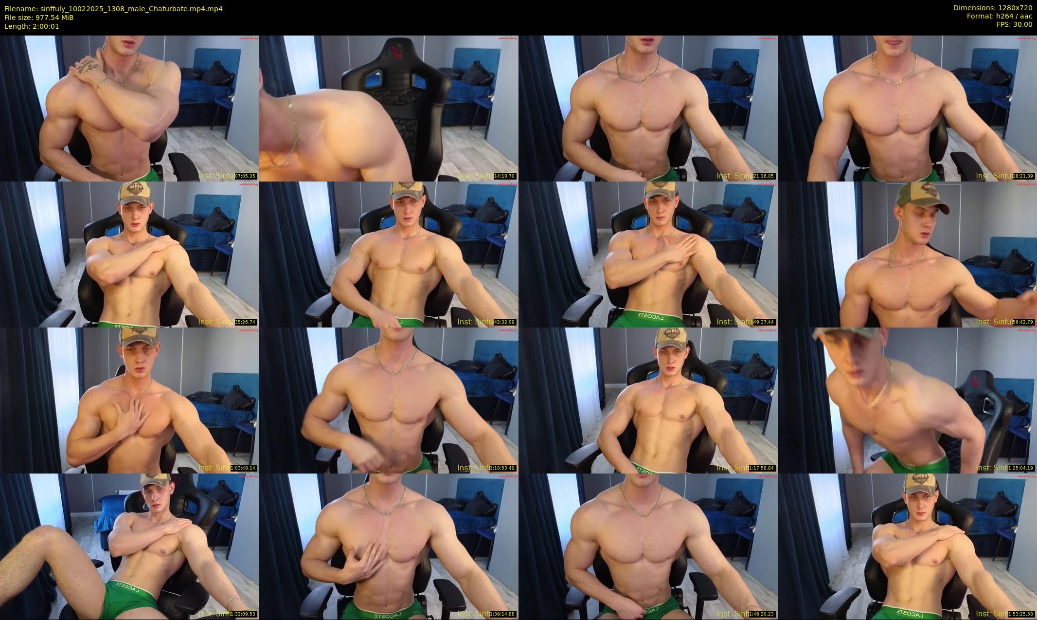 sinffuly — 121 minute Chaturbate male cam show recording, 720p, Feb 10, 2025